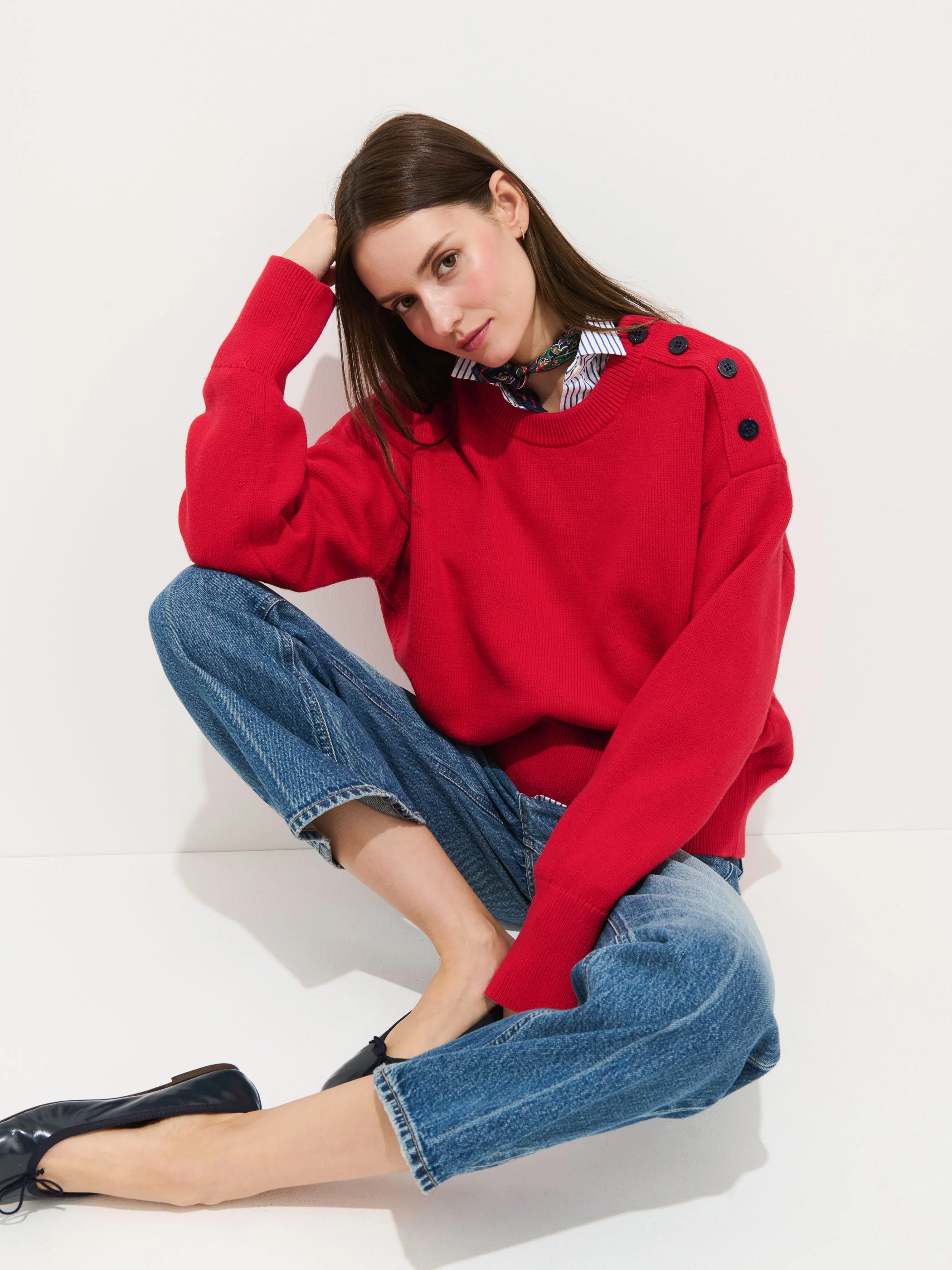 Normandy Sweater In Cotton - Image 4