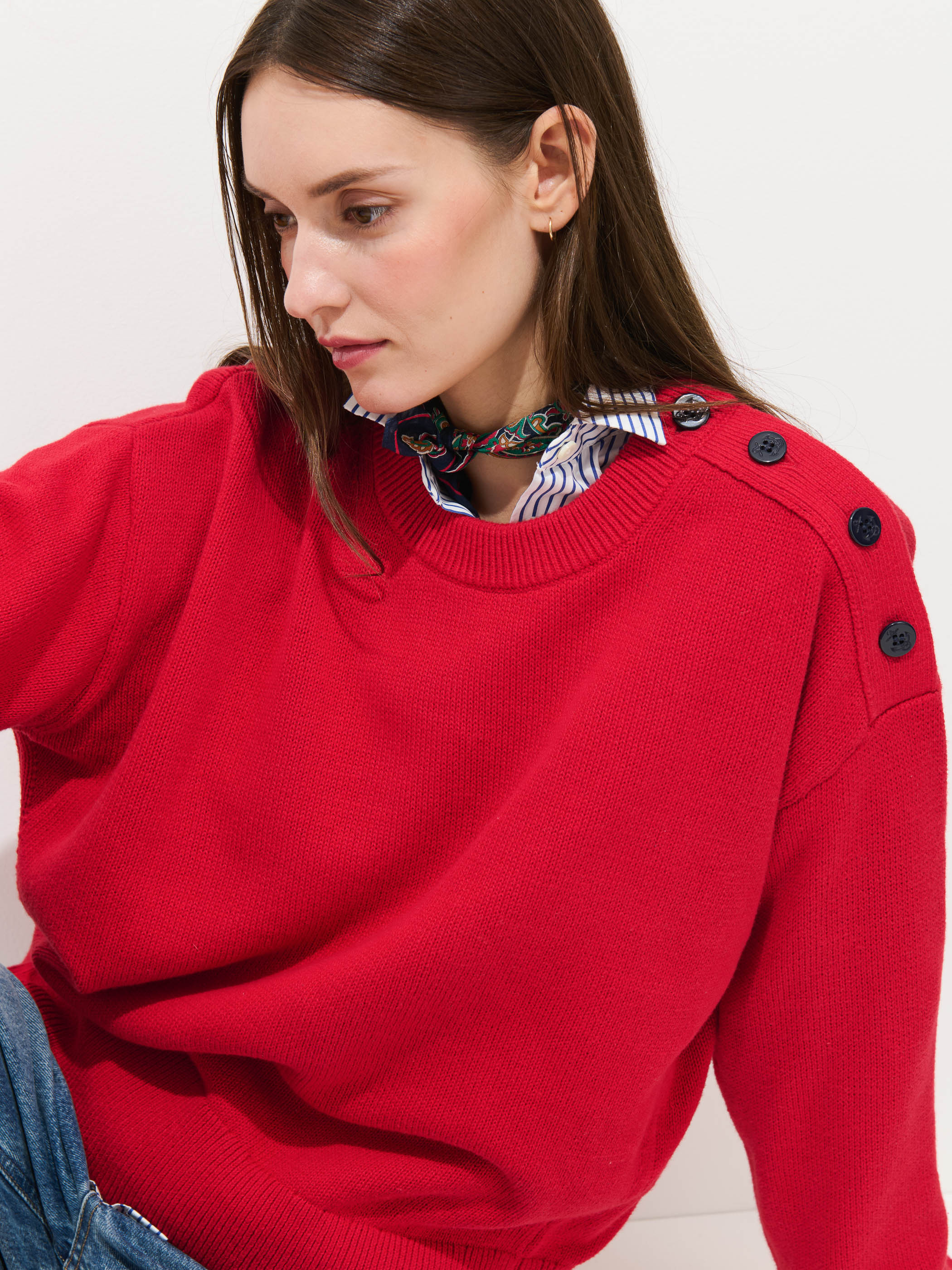 Normandy Sweater In Cotton - Image 6