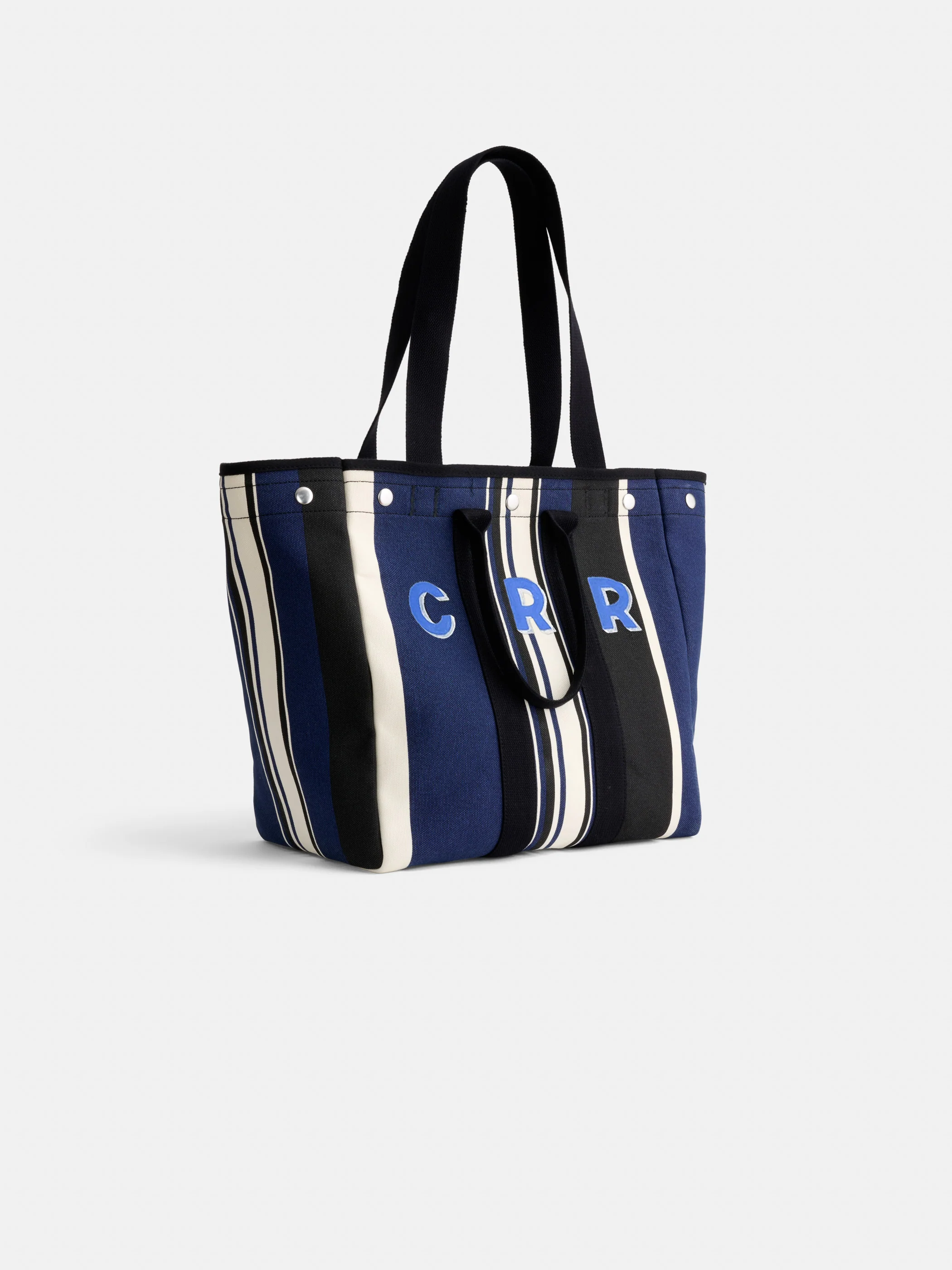 Painted Perfect Weekday Tote in Navy Cabana Stripe - Image 2