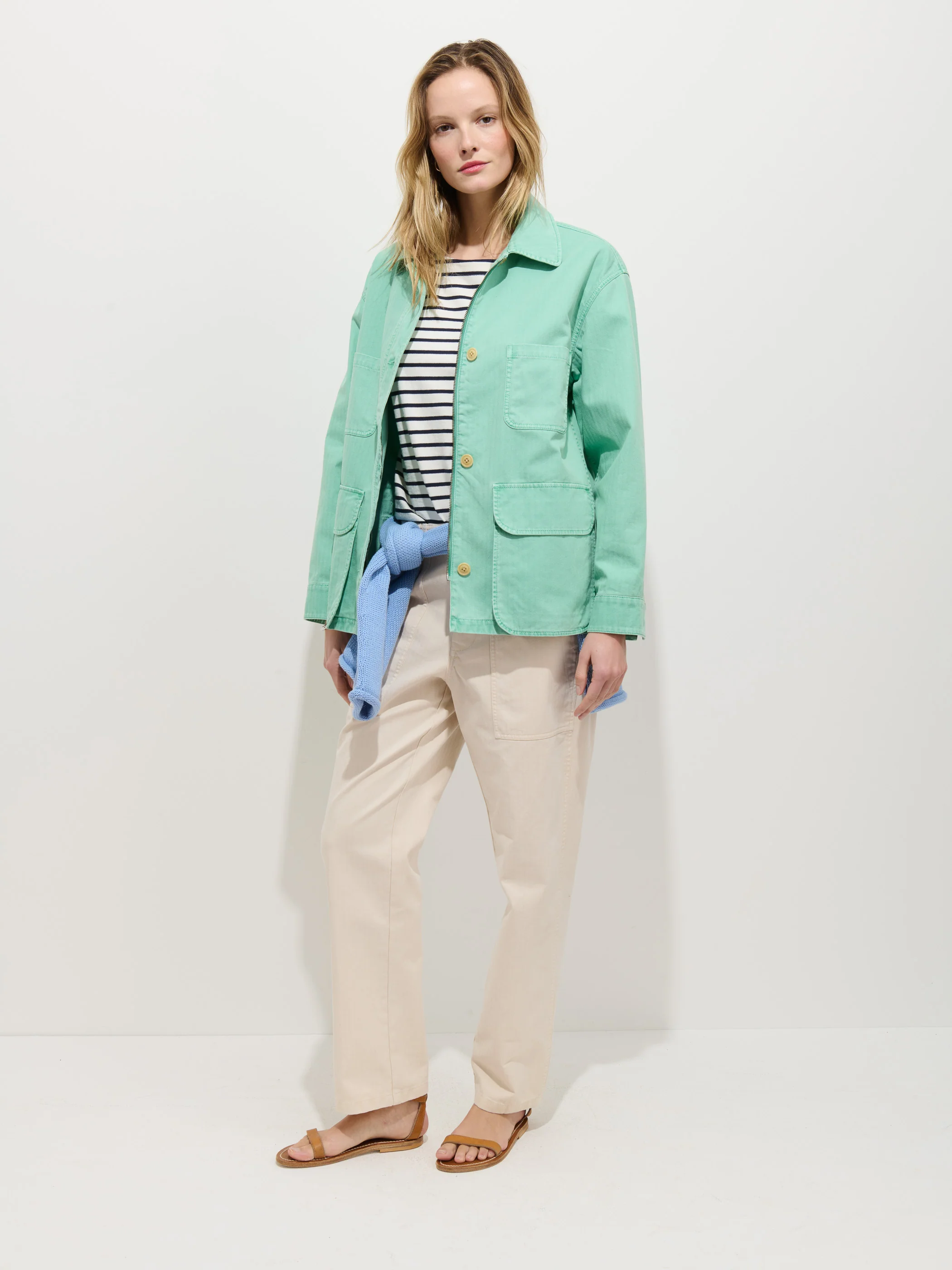 Painter Jacket In Herringbone - Image 3