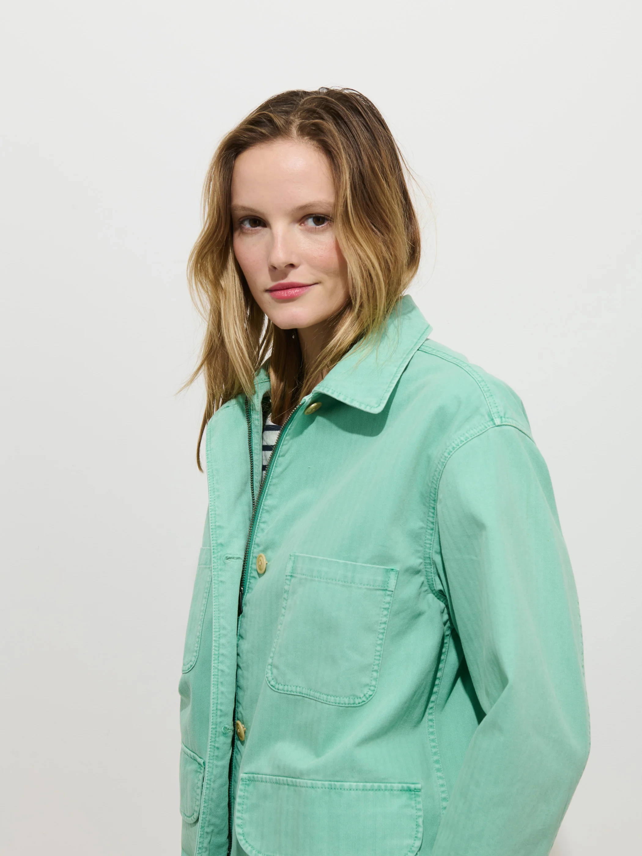 Painter Jacket In Herringbone - Image 4