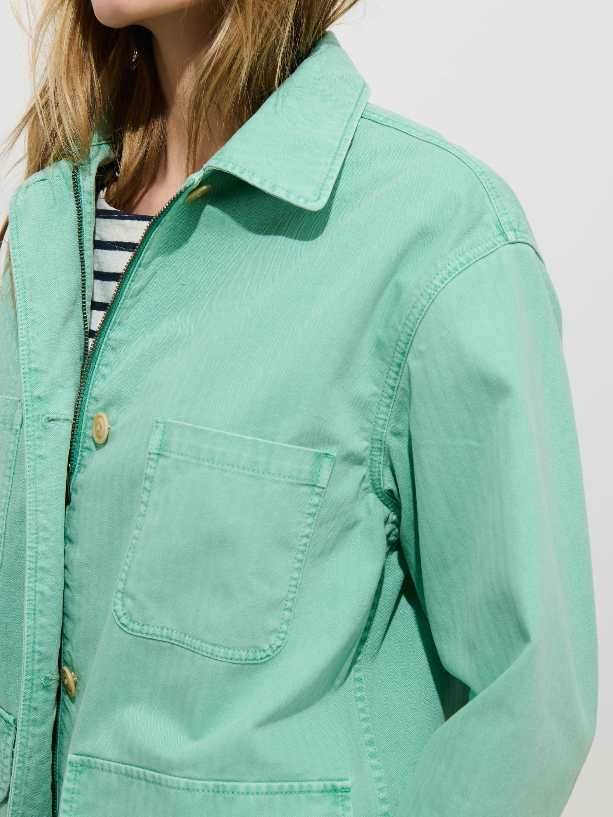 Painter Jacket In Herringbone - Image 5