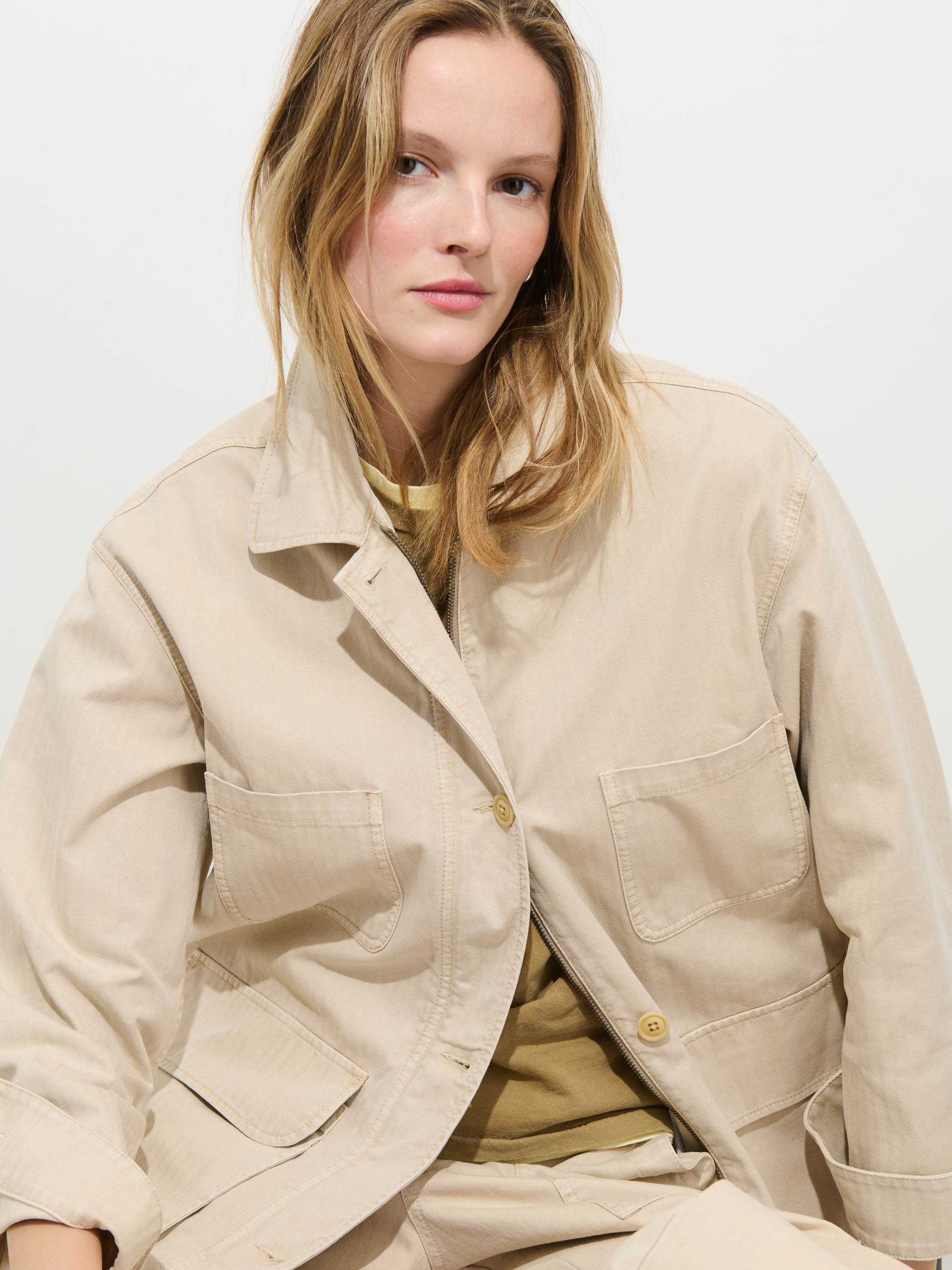 Painter Jacket In Herringbone - Image 3