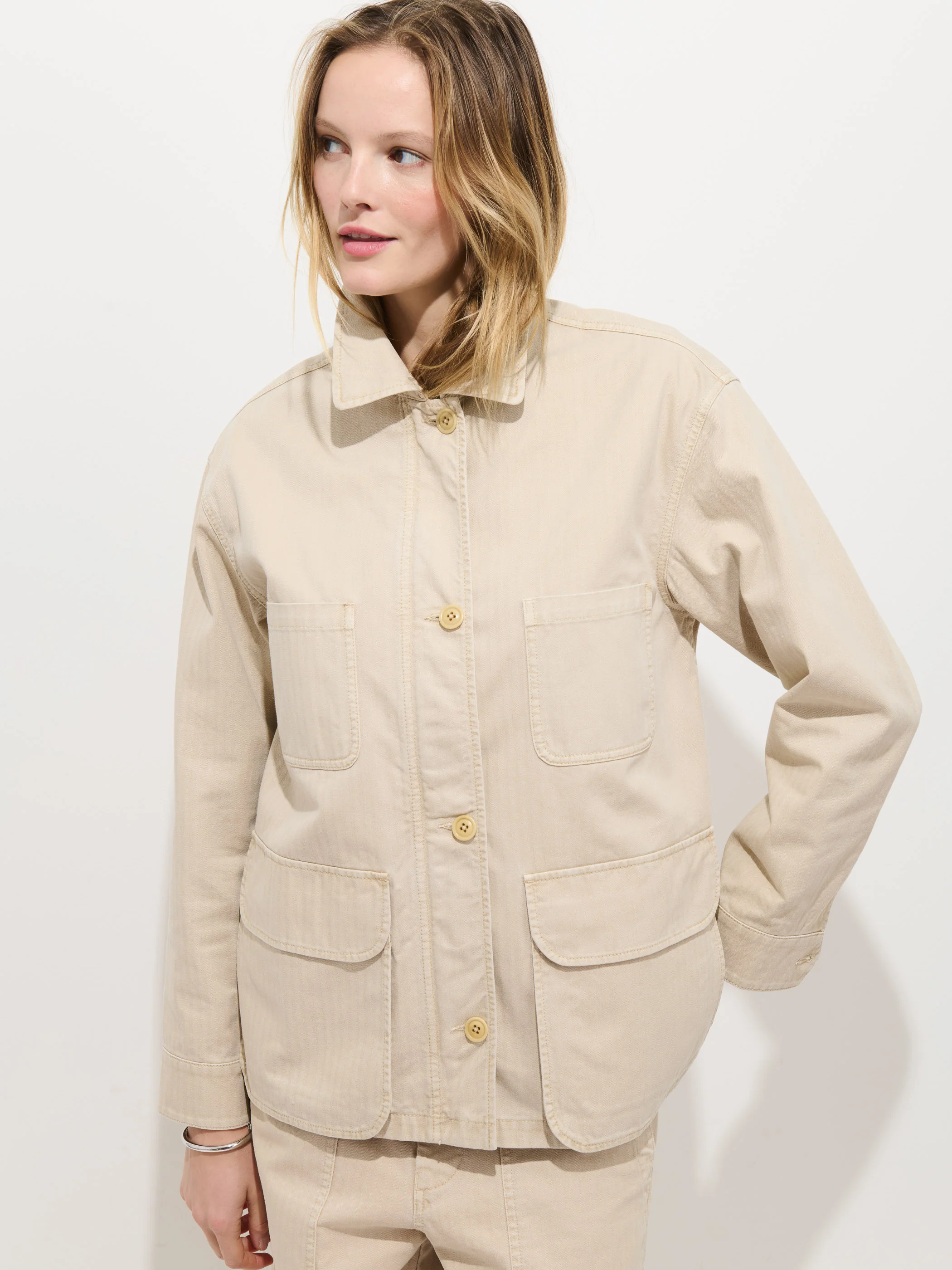 Painter Jacket In Herringbone - Image 5