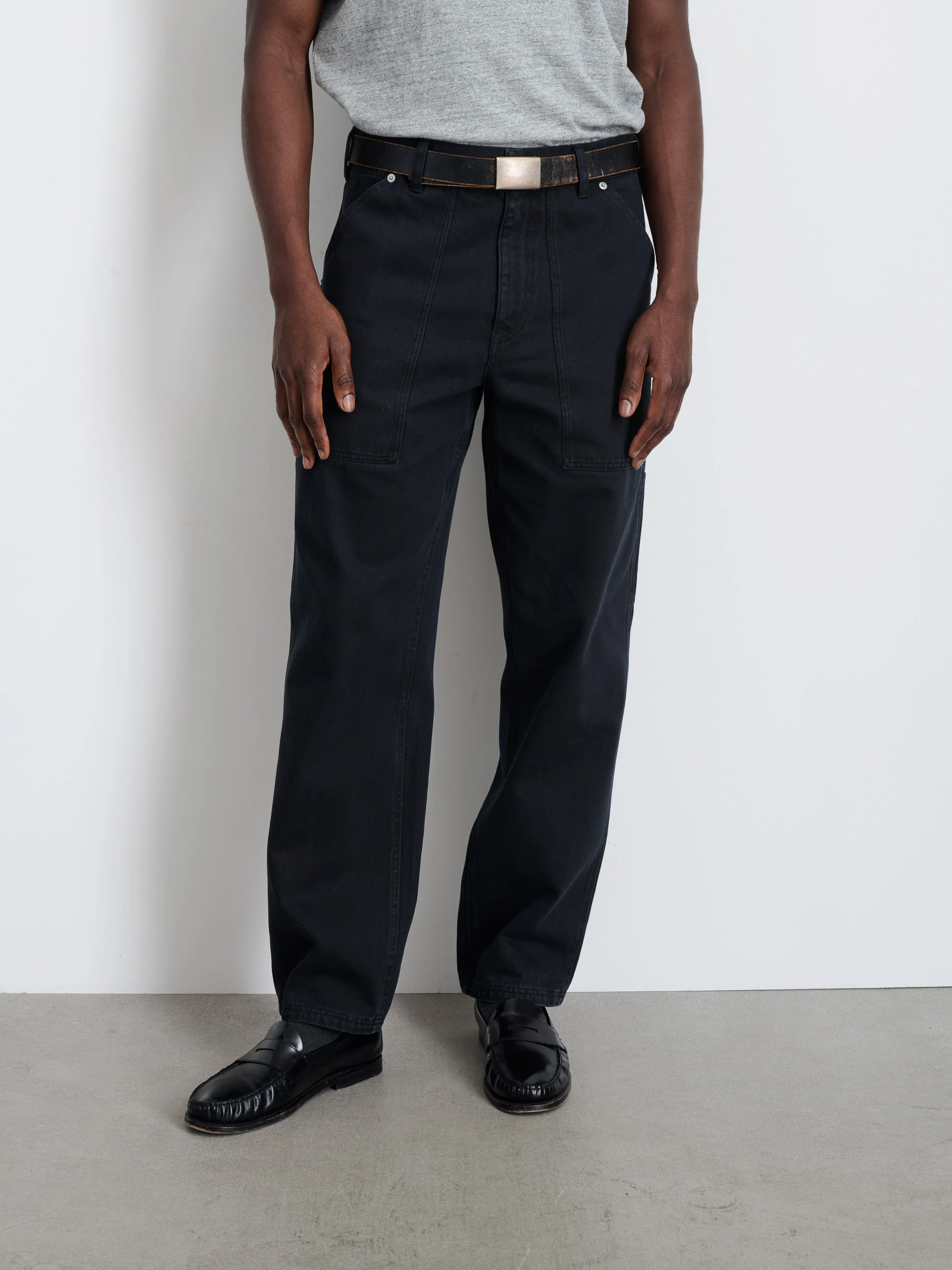 Painter Pant In Recycled Denim - Image 3