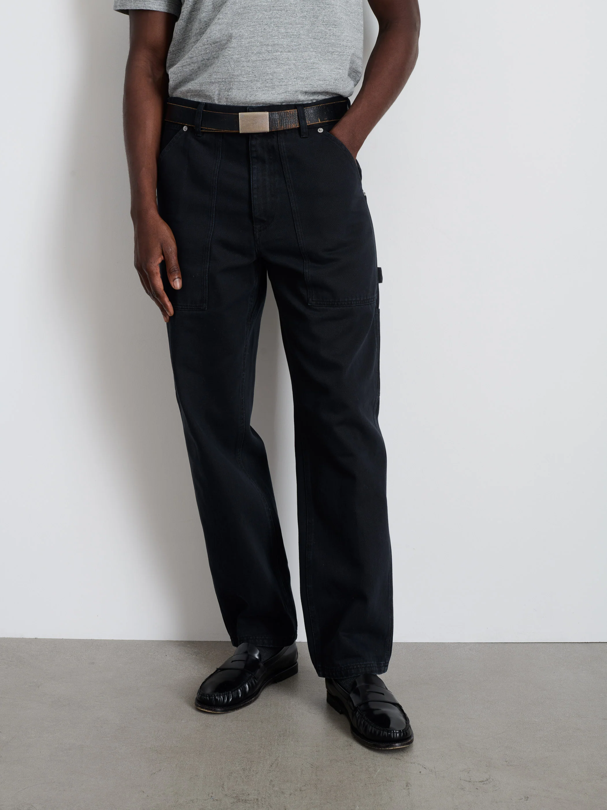 Painter Pant In Recycled Denim - Image 6