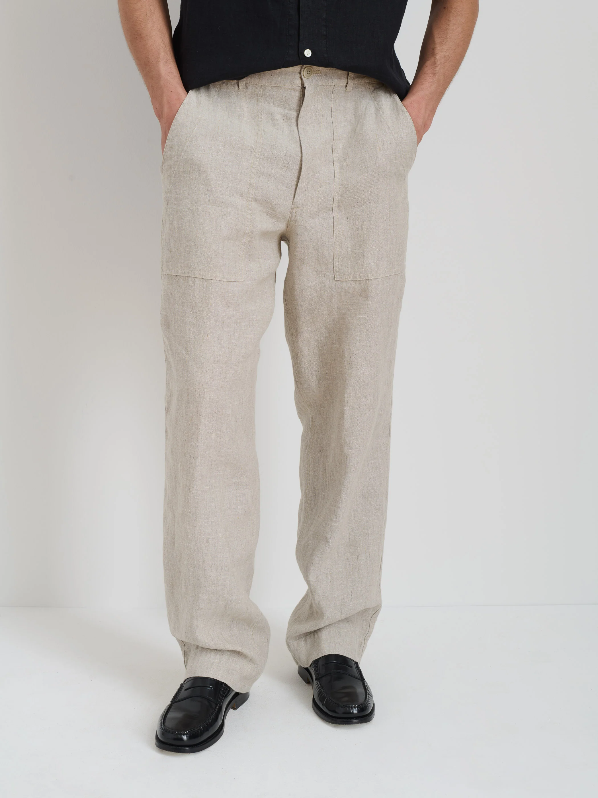 Pull on Field Pant In Linen - Image 3