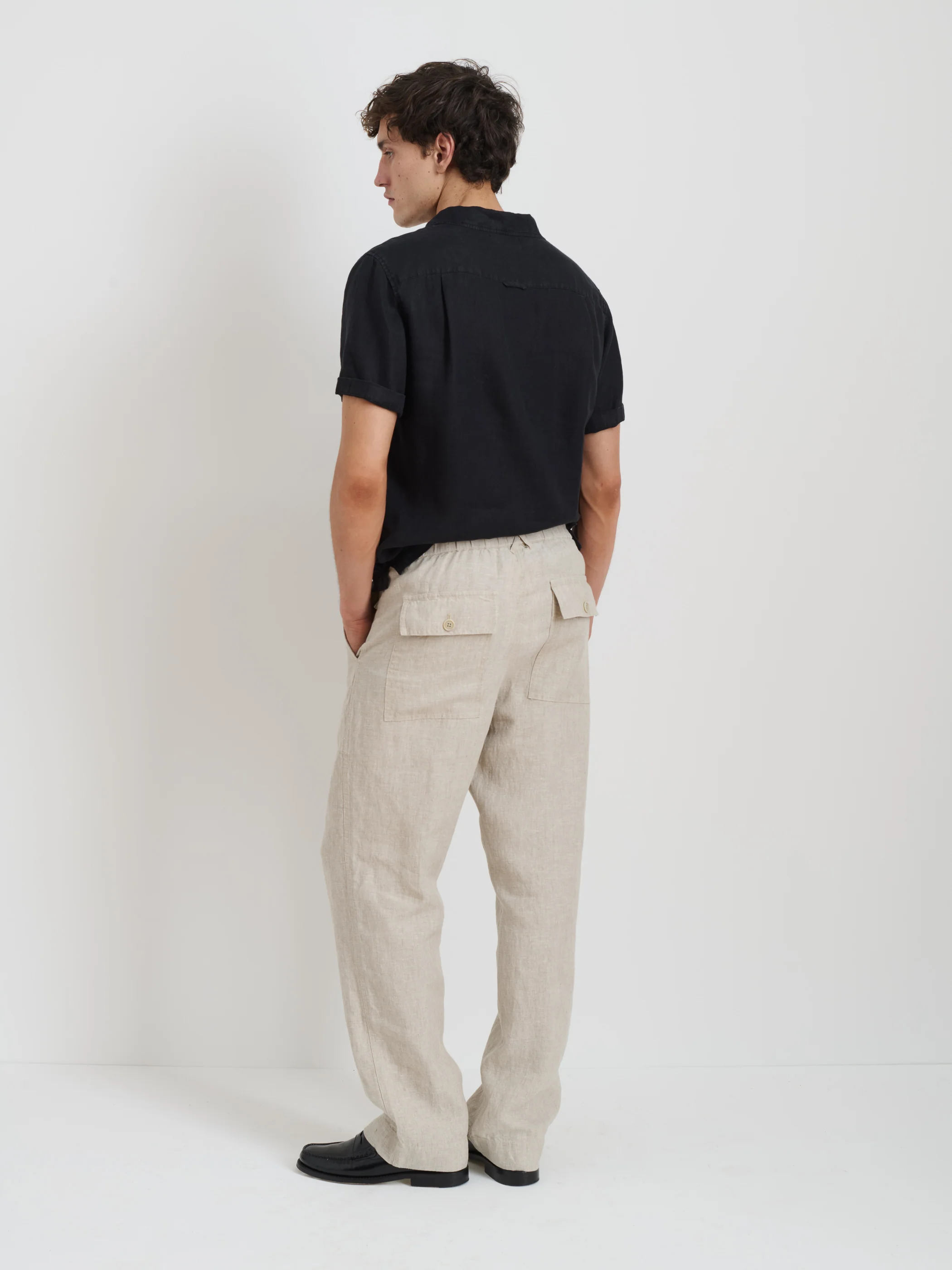 Pull on Field Pant In Linen - Image 4