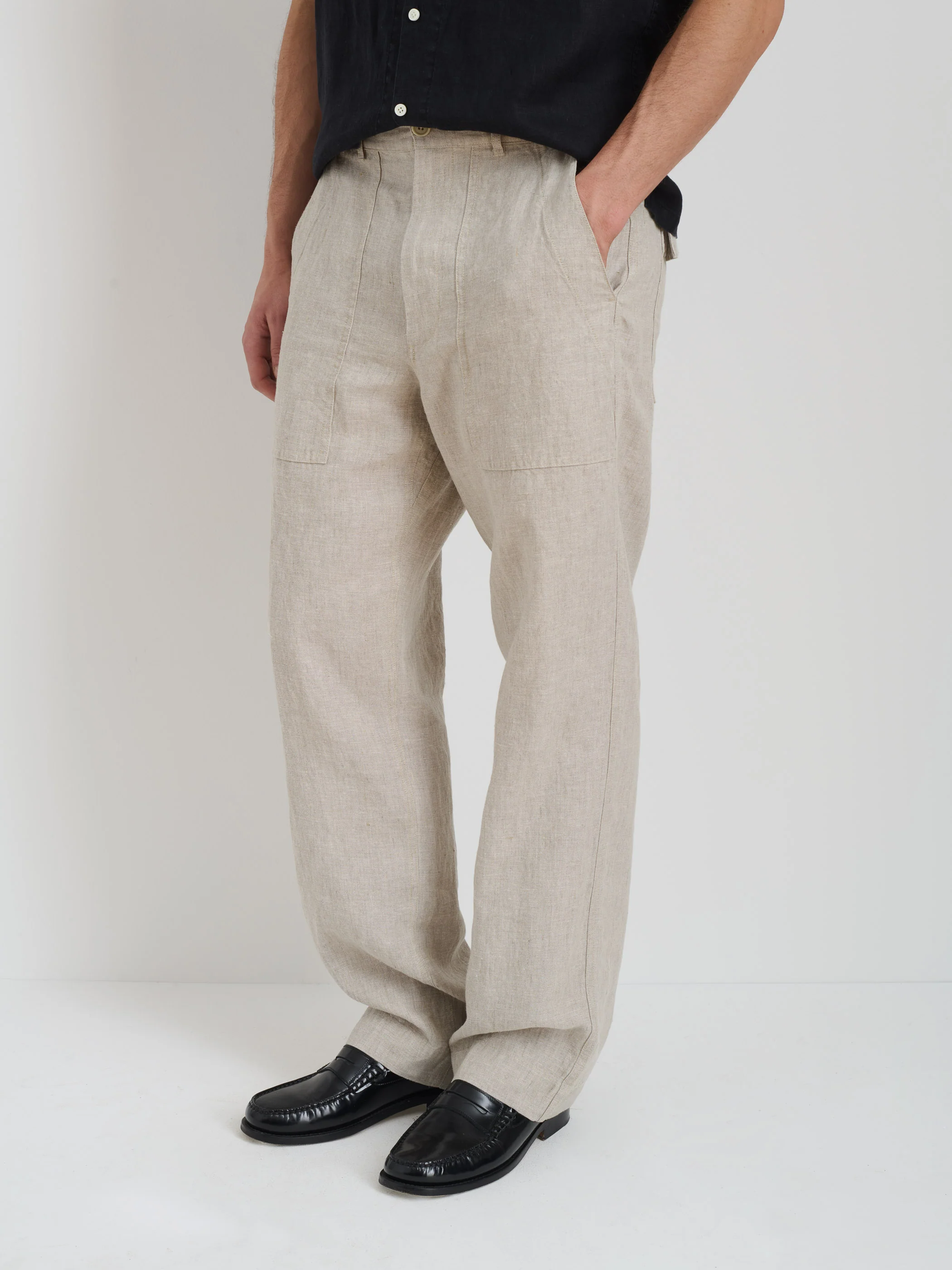 Pull on Field Pant In Linen - Image 8