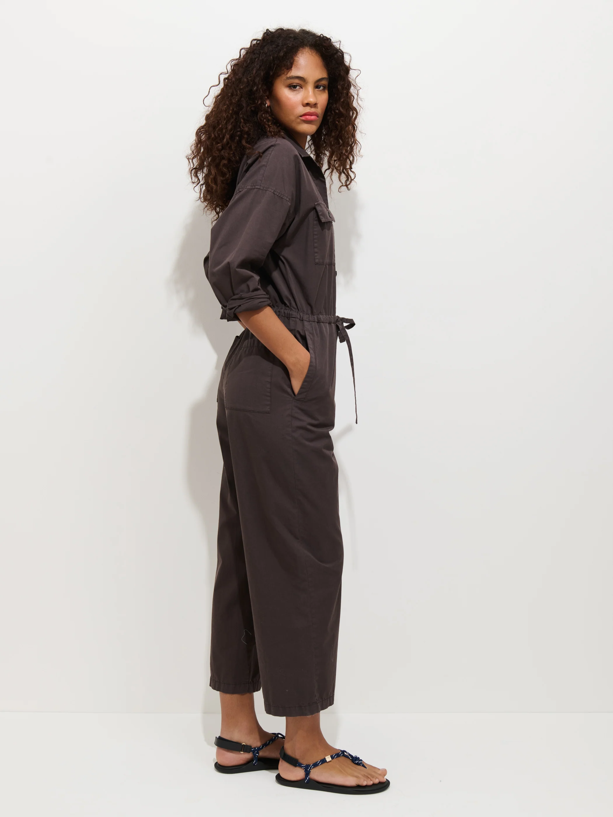 Delancey Jumpsuit In Lightweight Twill - Image 5