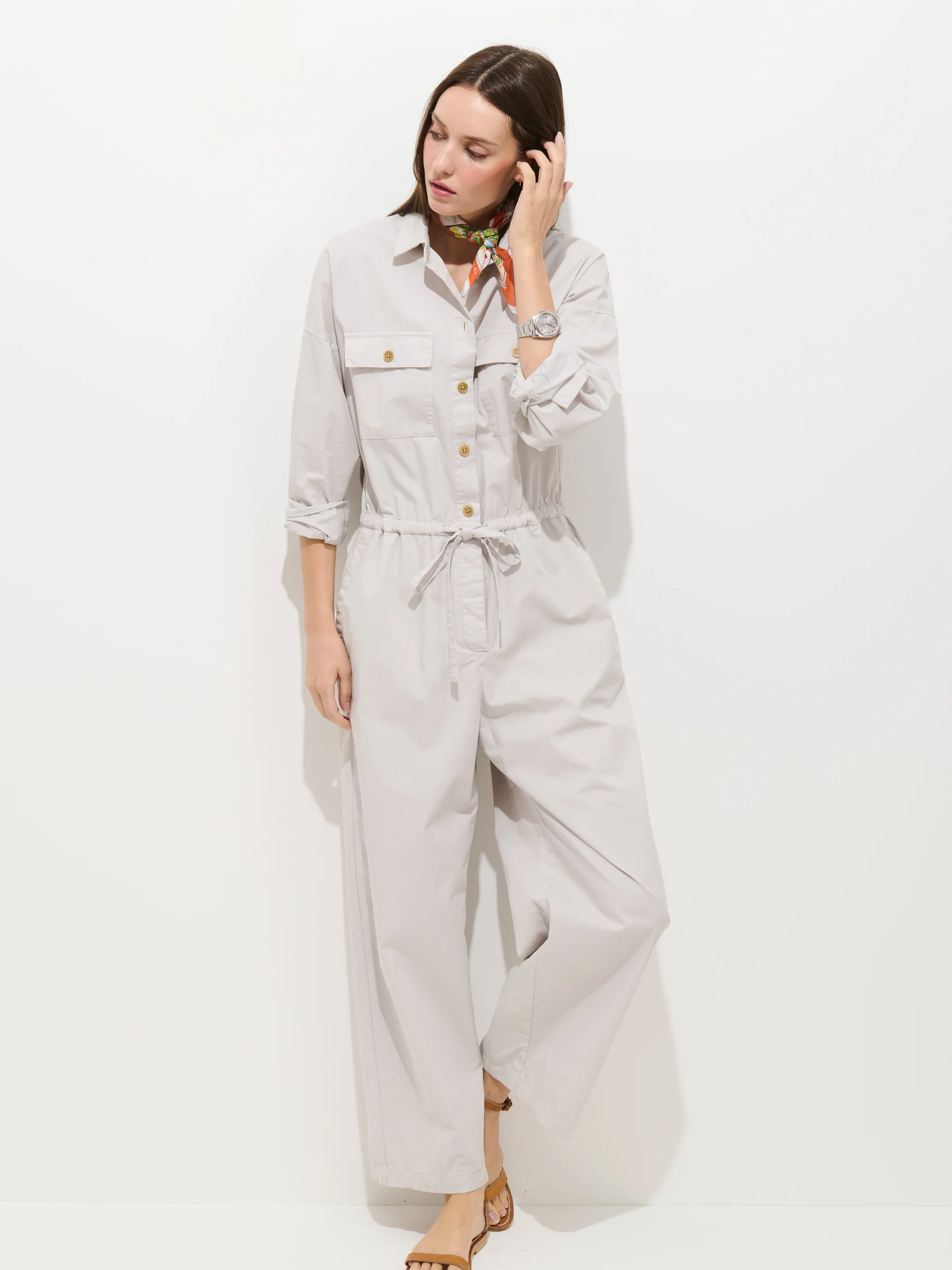 Delancey Jumpsuit In Lightweight Twill - Image 3