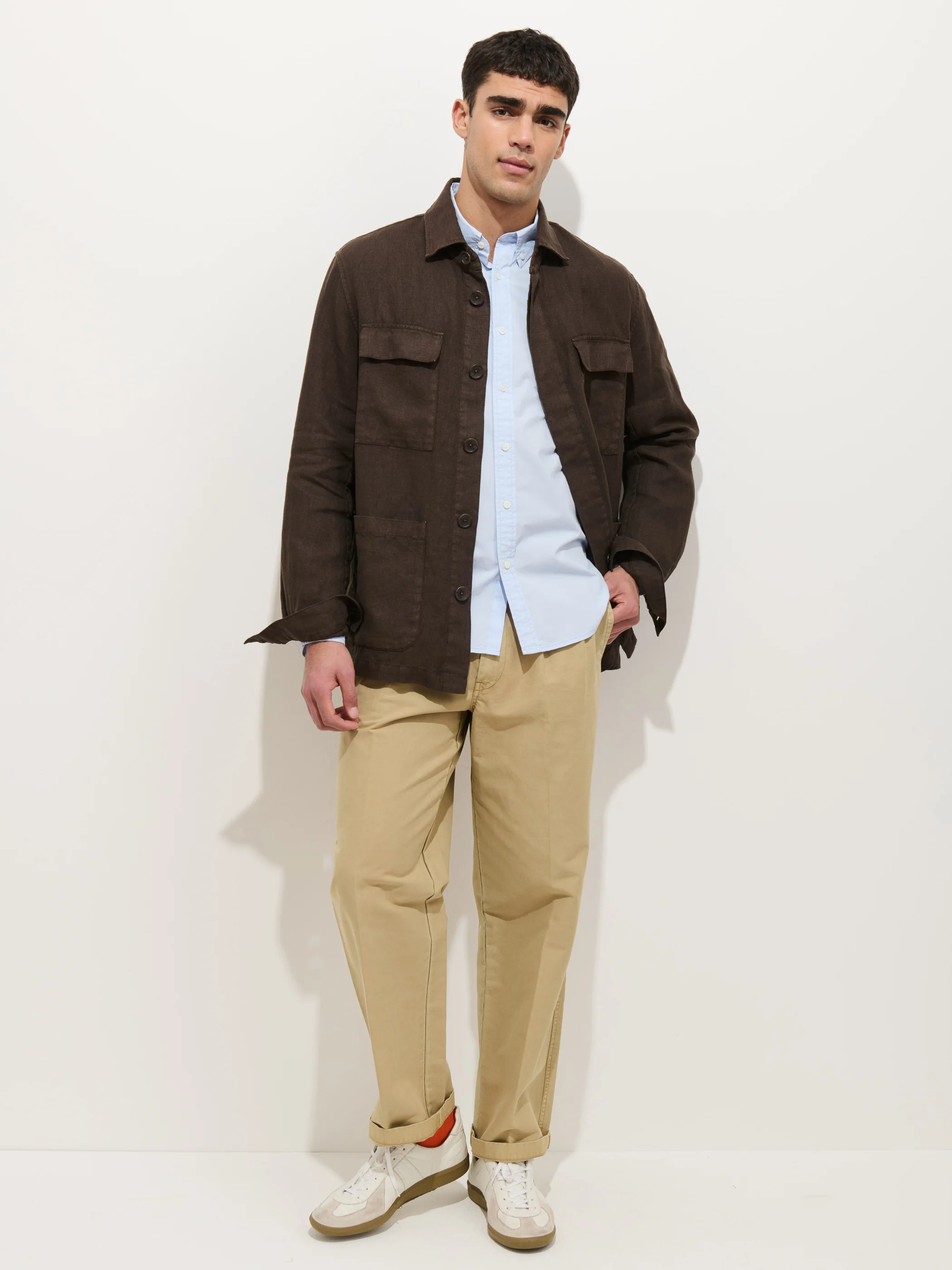 Riviera Work Jacket In Linen - Image 10