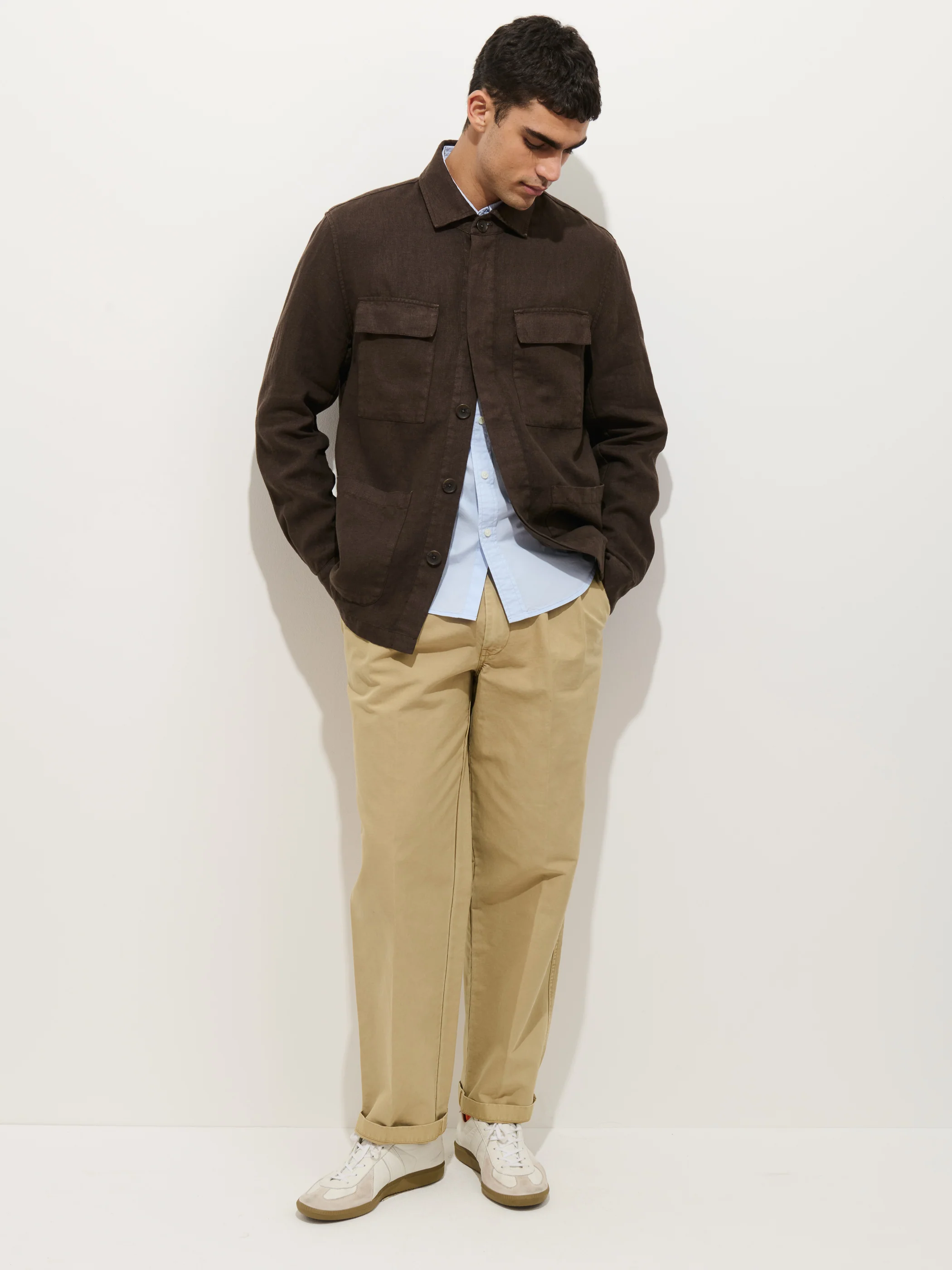 Riviera Work Jacket In Linen - Image 7