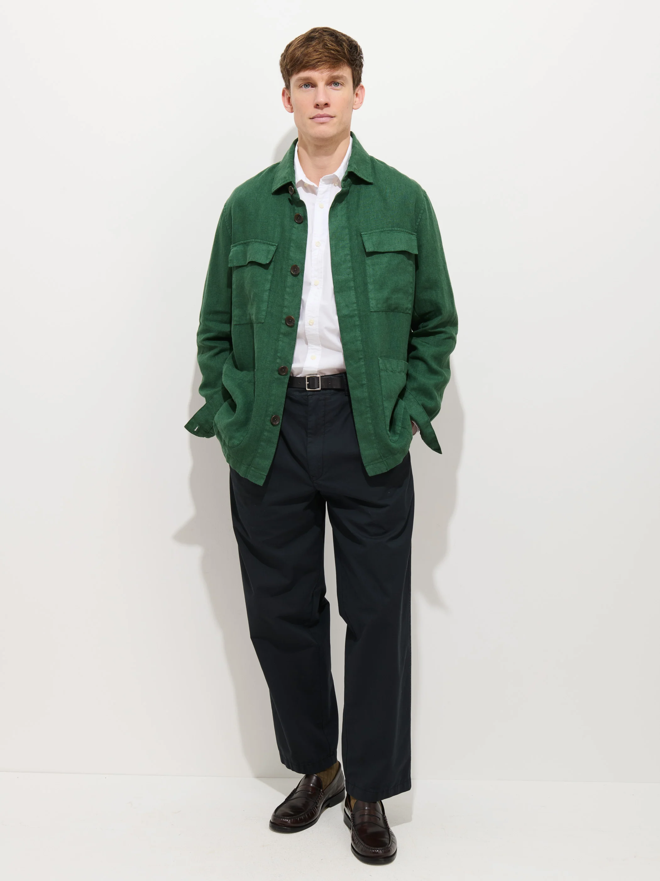 Riviera Work Jacket In Linen - Image 3