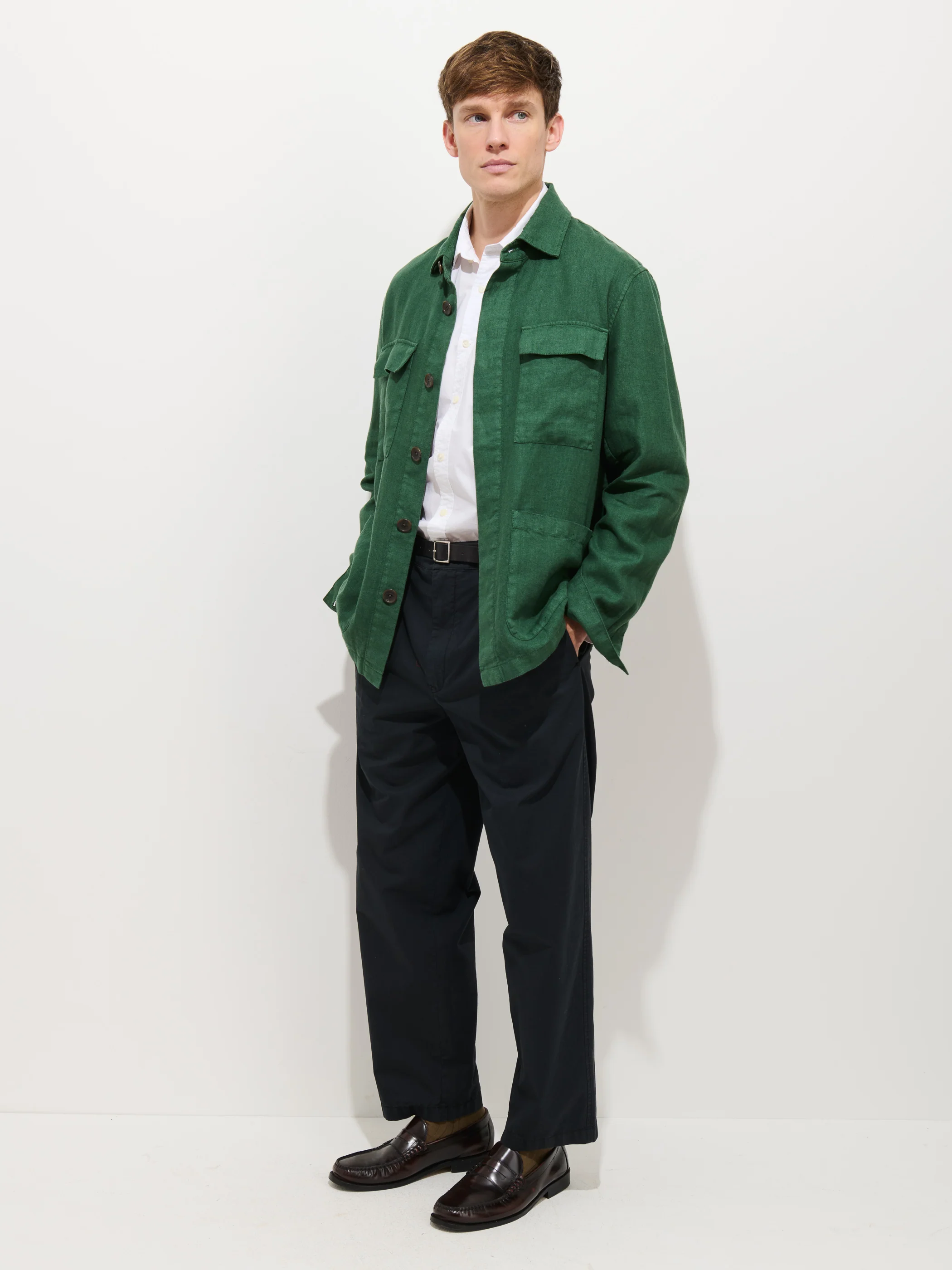 Riviera Work Jacket In Linen - Image 4