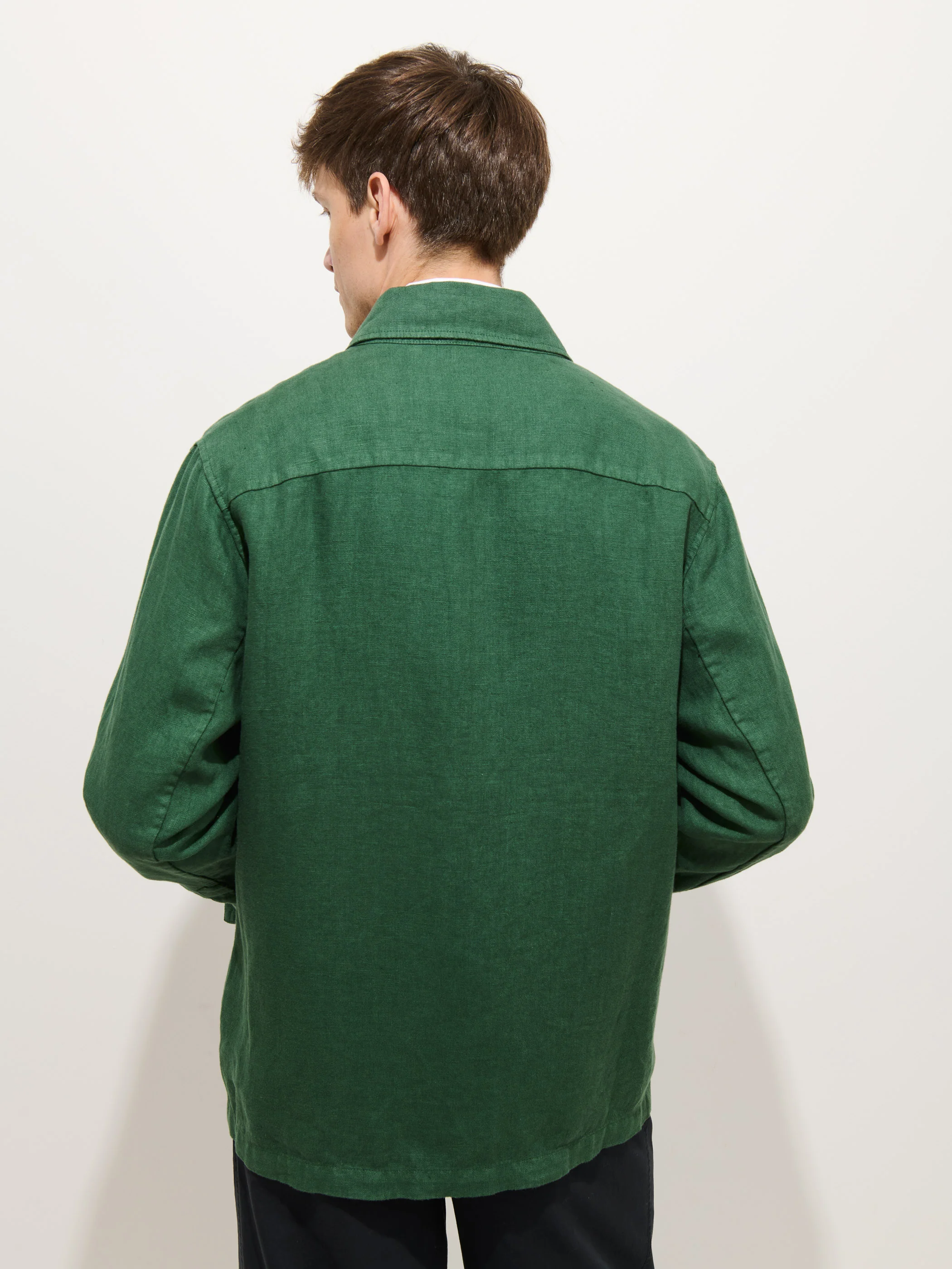Riviera Work Jacket In Linen - Image 6