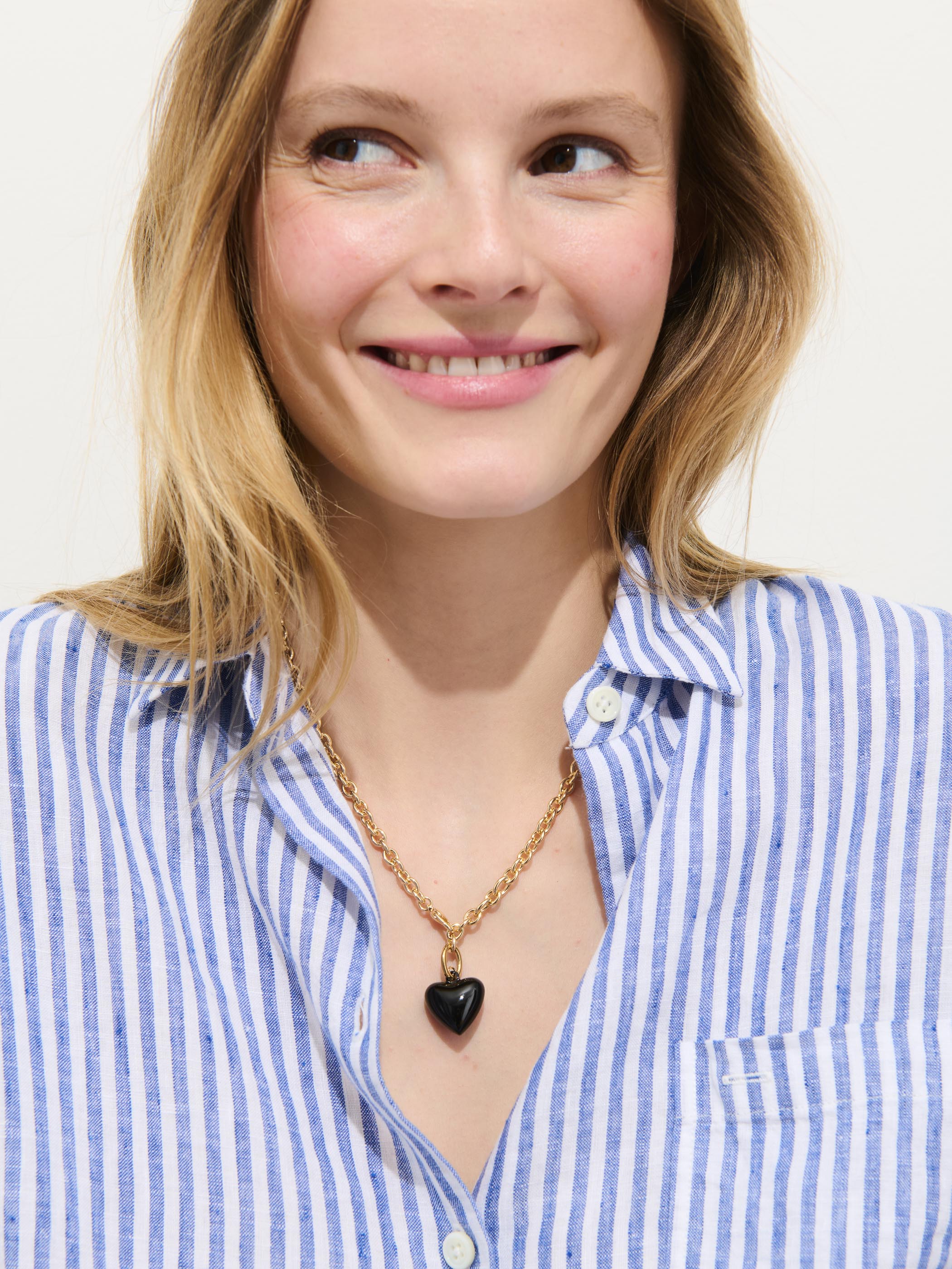 Roxanne Assoulin Mini Puffy Heart Necklace - Image 2