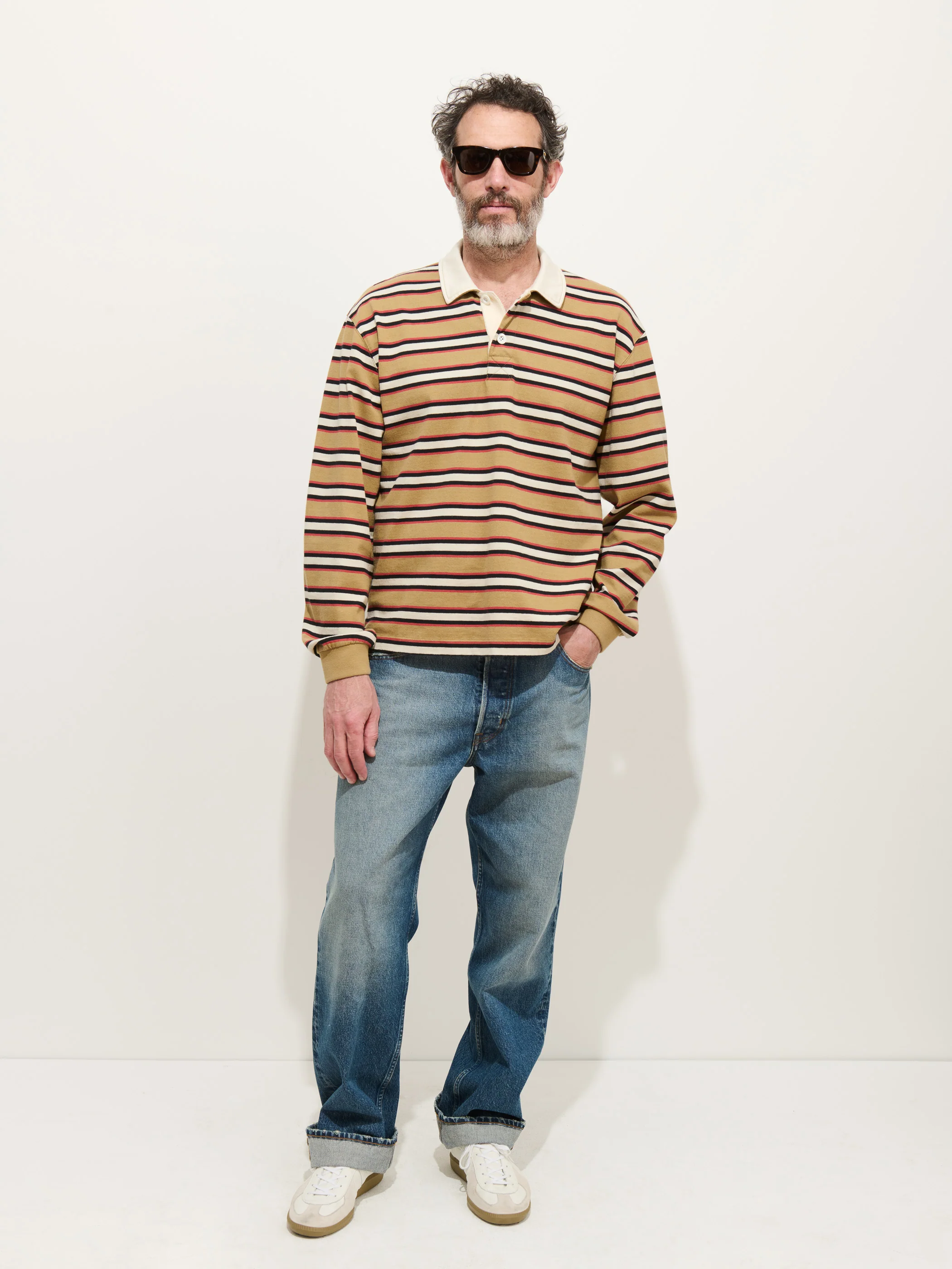 Rugby Striped Shirt In Cotton Jersey - Image 3