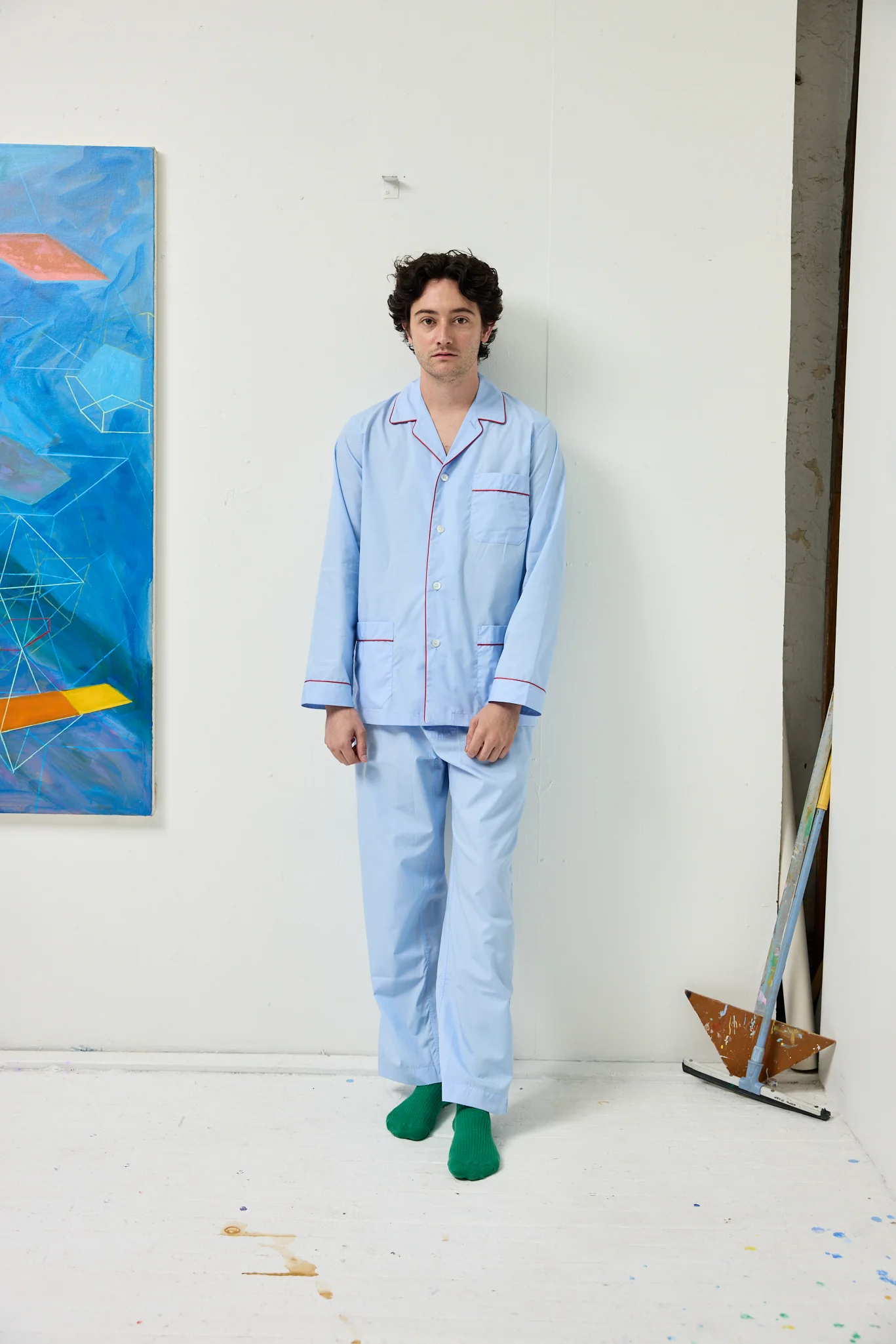Schostal x Alex Mill Solid Long Sleeve Pajama Set - Image 3