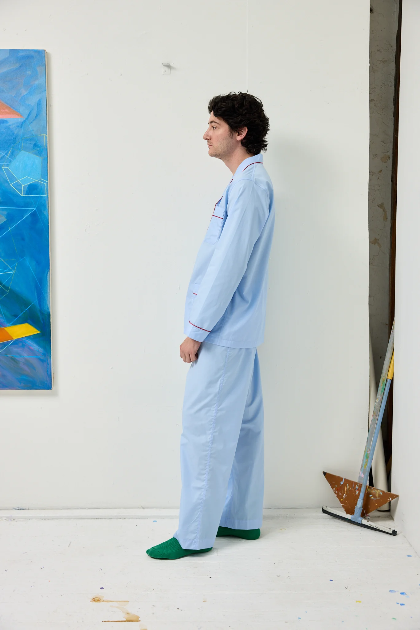 Schostal x Alex Mill Solid Long Sleeve Pajama Set - Image 4