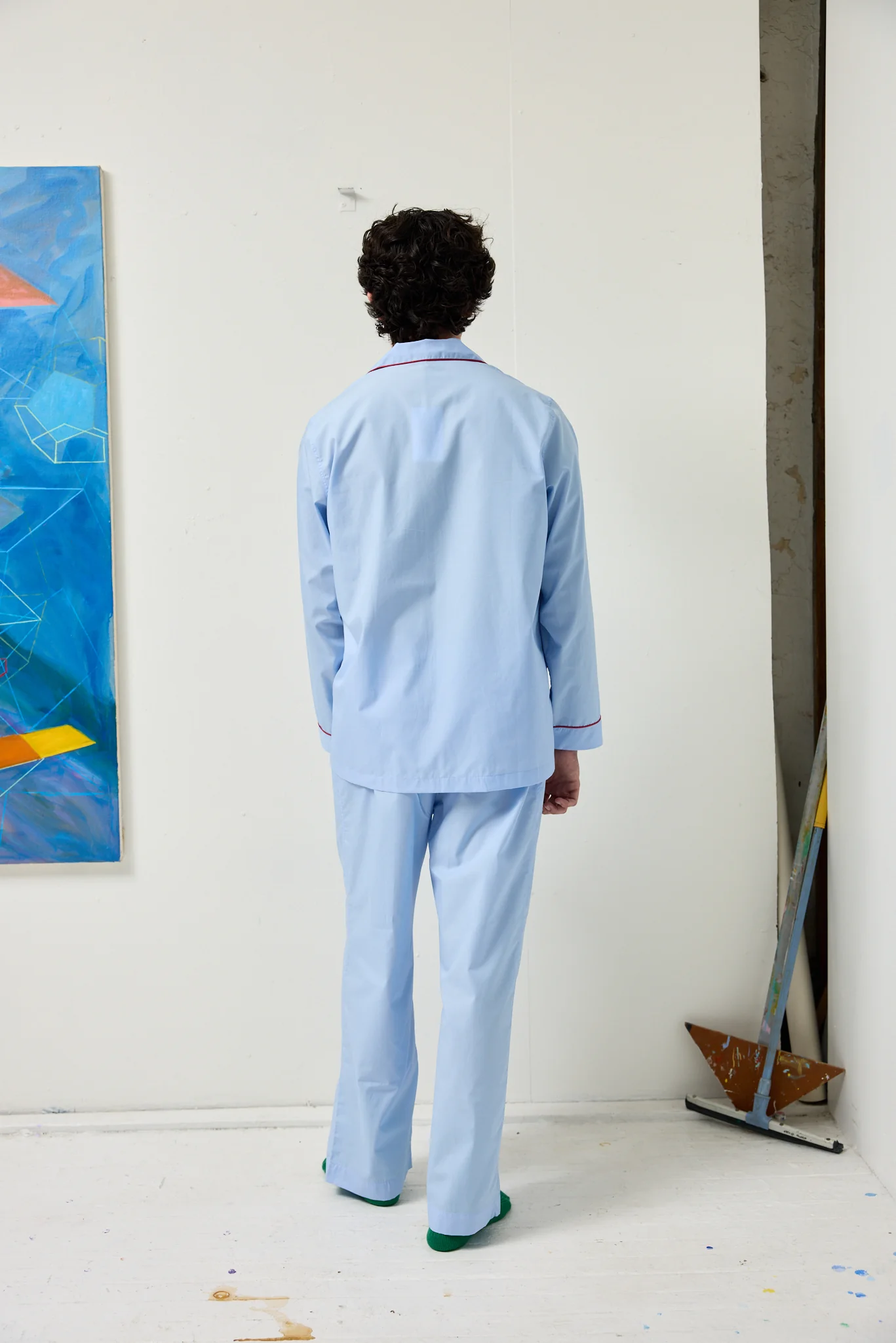Schostal x Alex Mill Solid Long Sleeve Pajama Set - Image 5