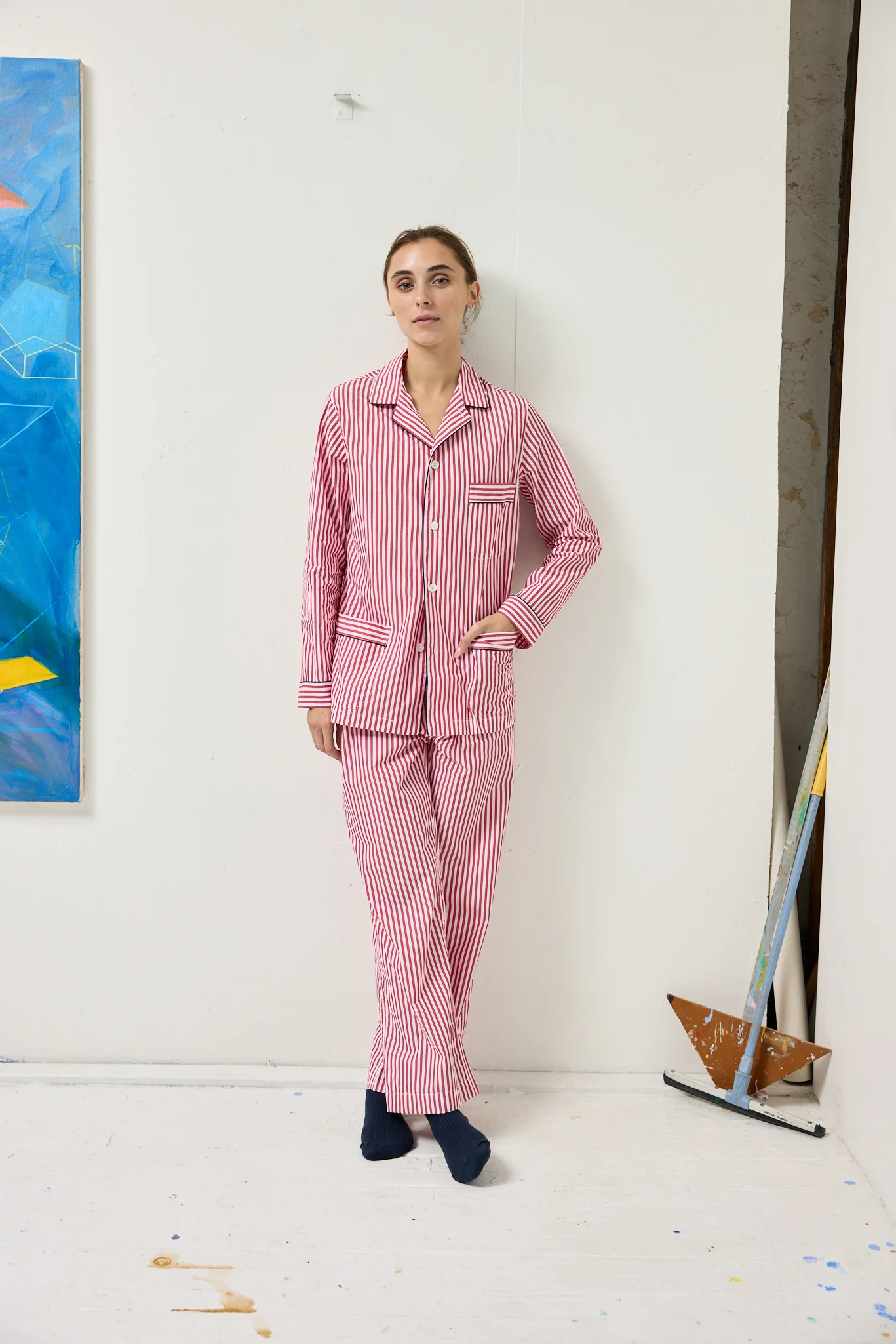Schostal x Alex Mill Striped Long Sleeve Pajama Set - Image 3