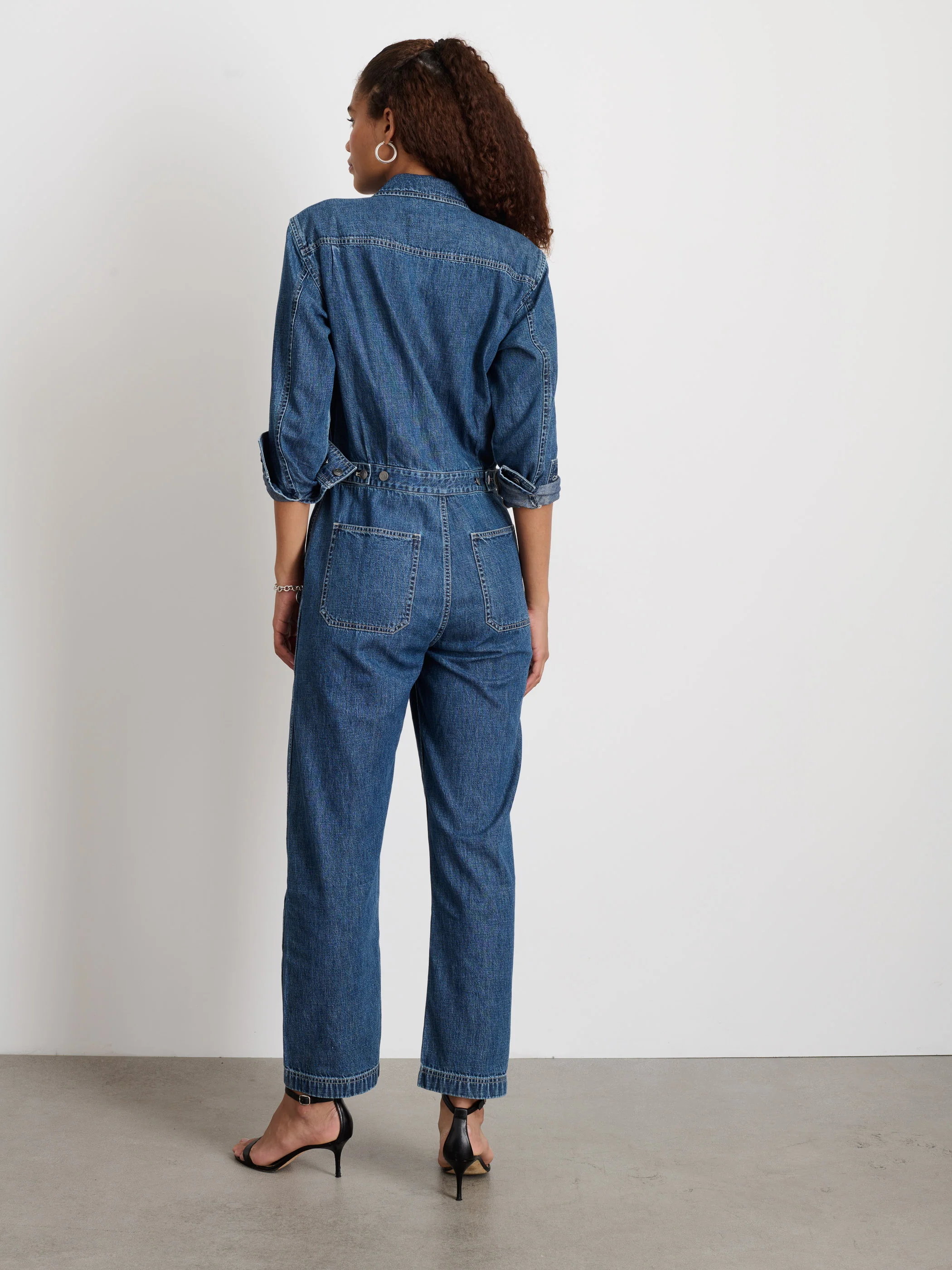 Shoreditch Jumpsuit in Denim - Image 5
