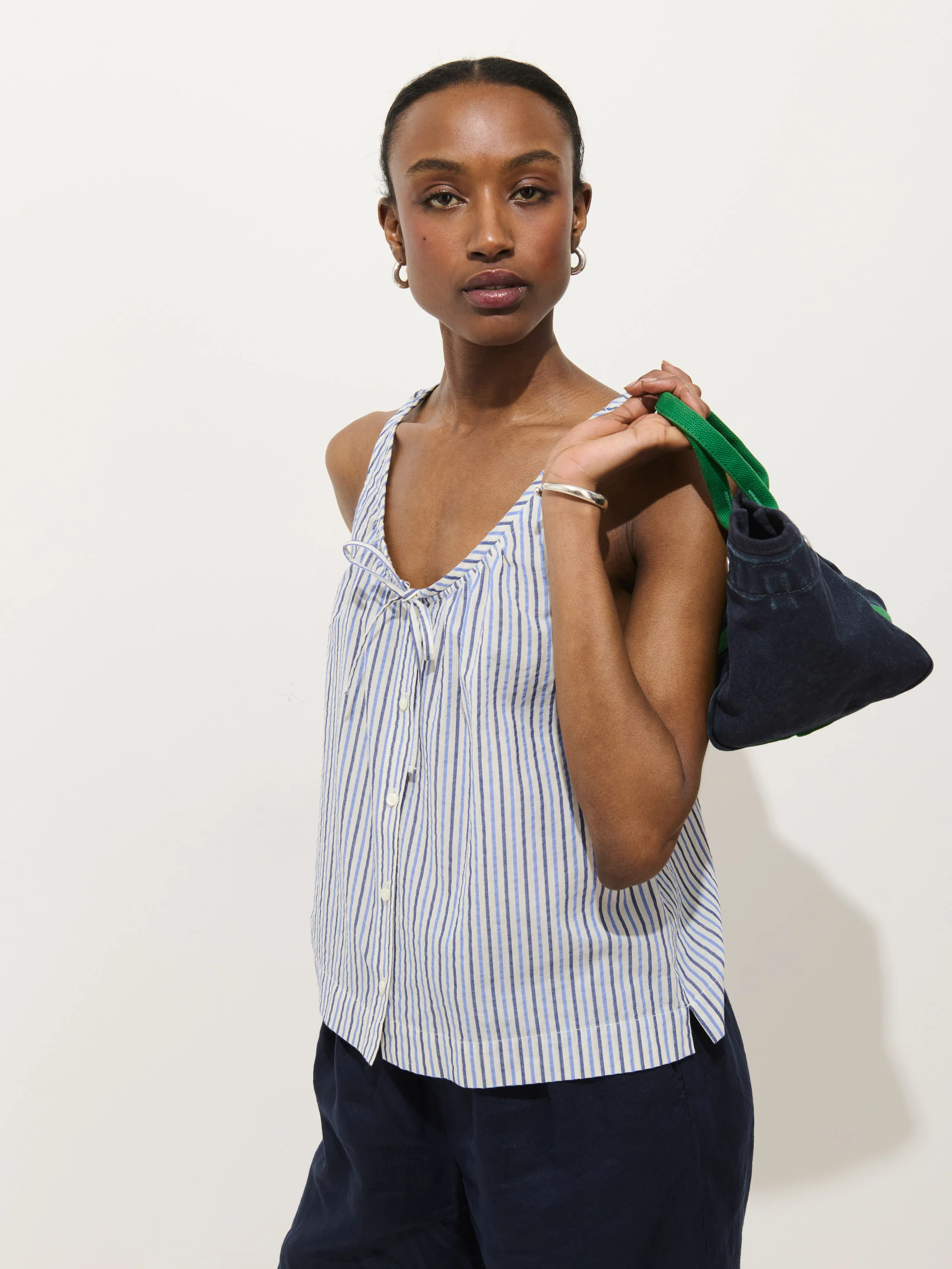 Sidney Stripe Top In Seersucker - Image 4