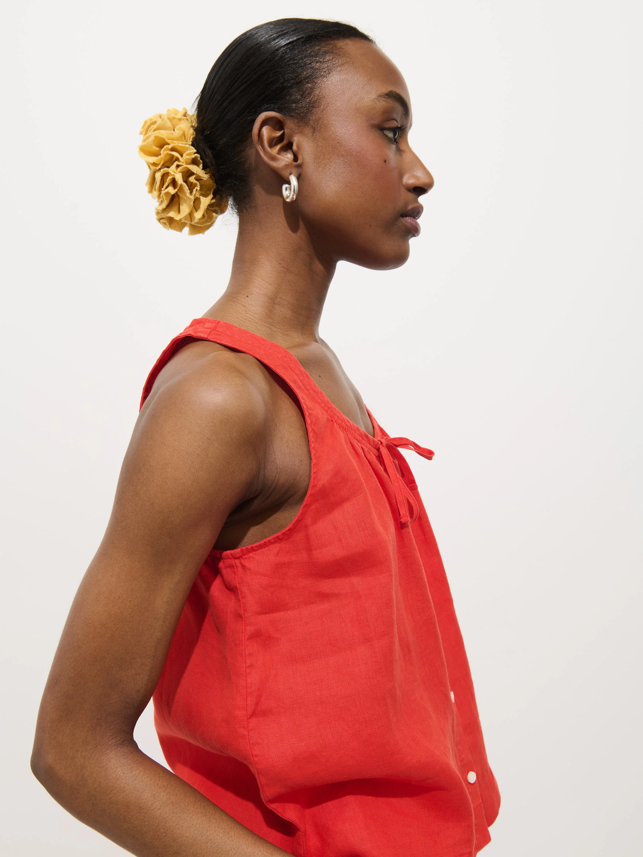 Sidney Top In Linen - Image 4
