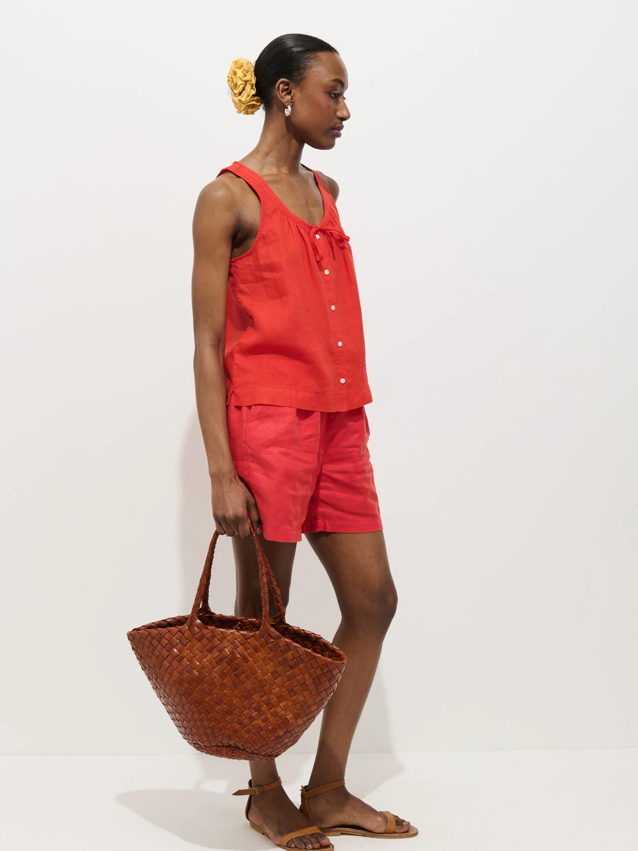 Sidney Top In Linen - Image 5
