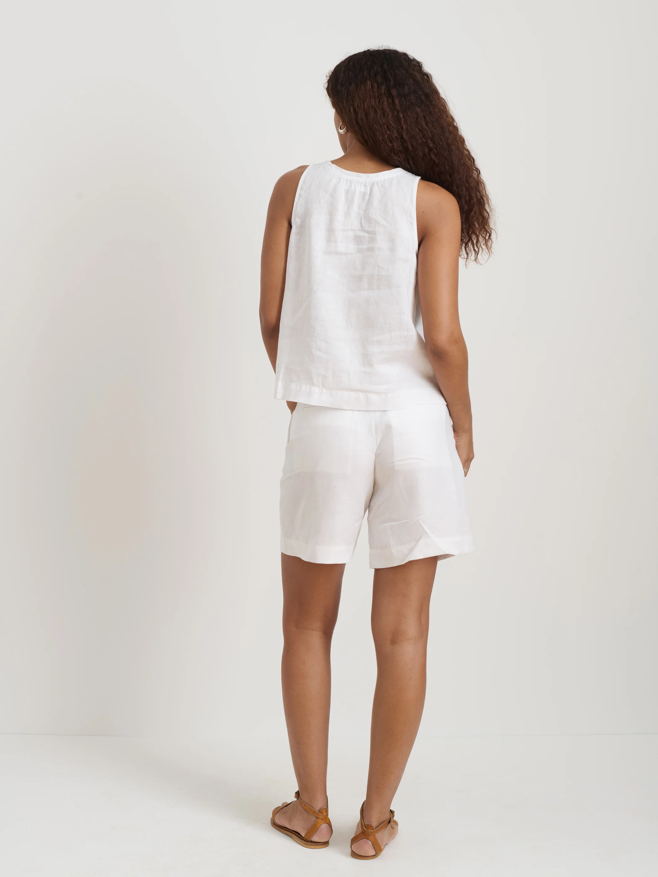 Sidney Top In Linen - Image 4
