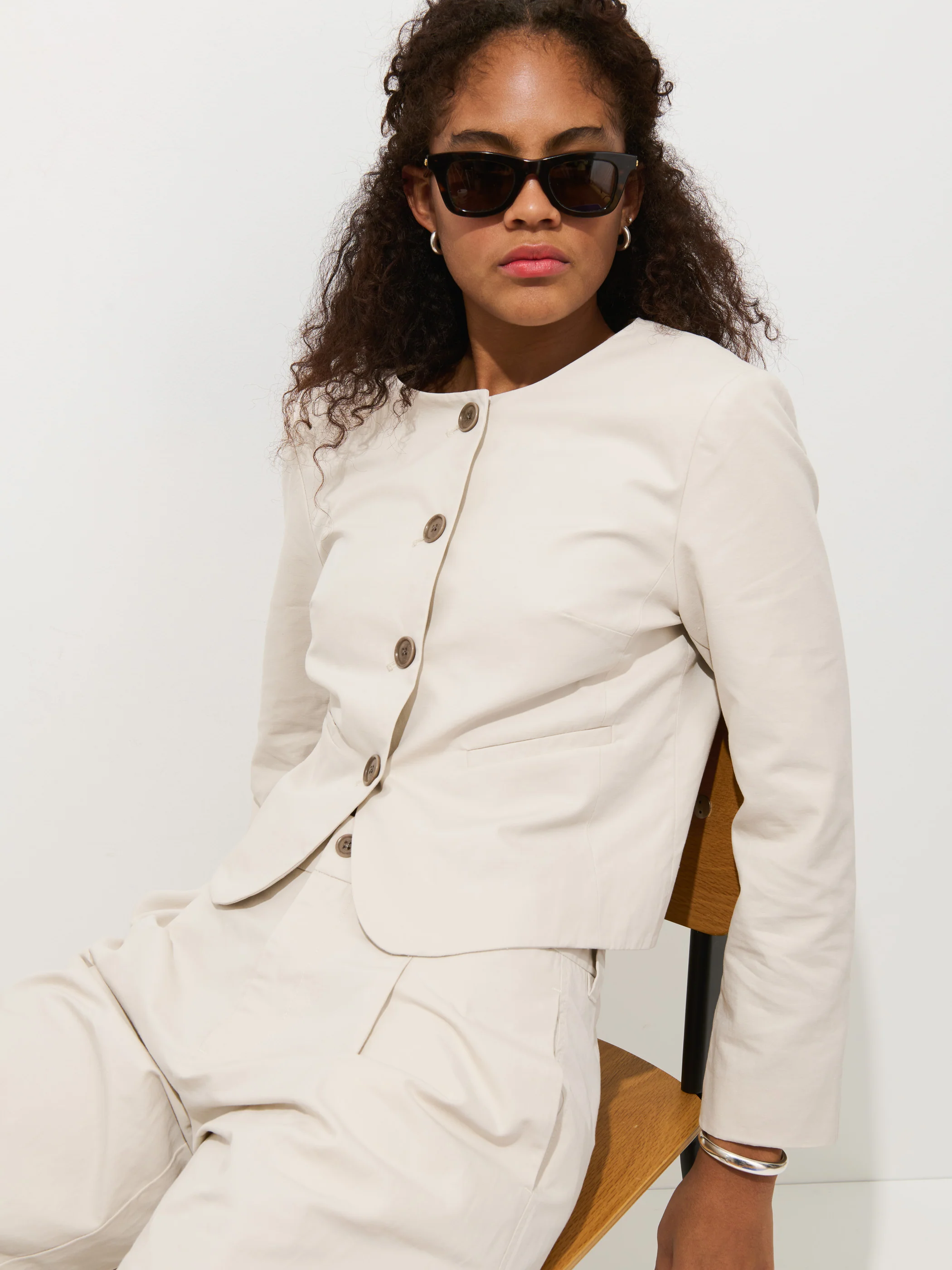 Soho Jacket In Cotton Linen - Image 5