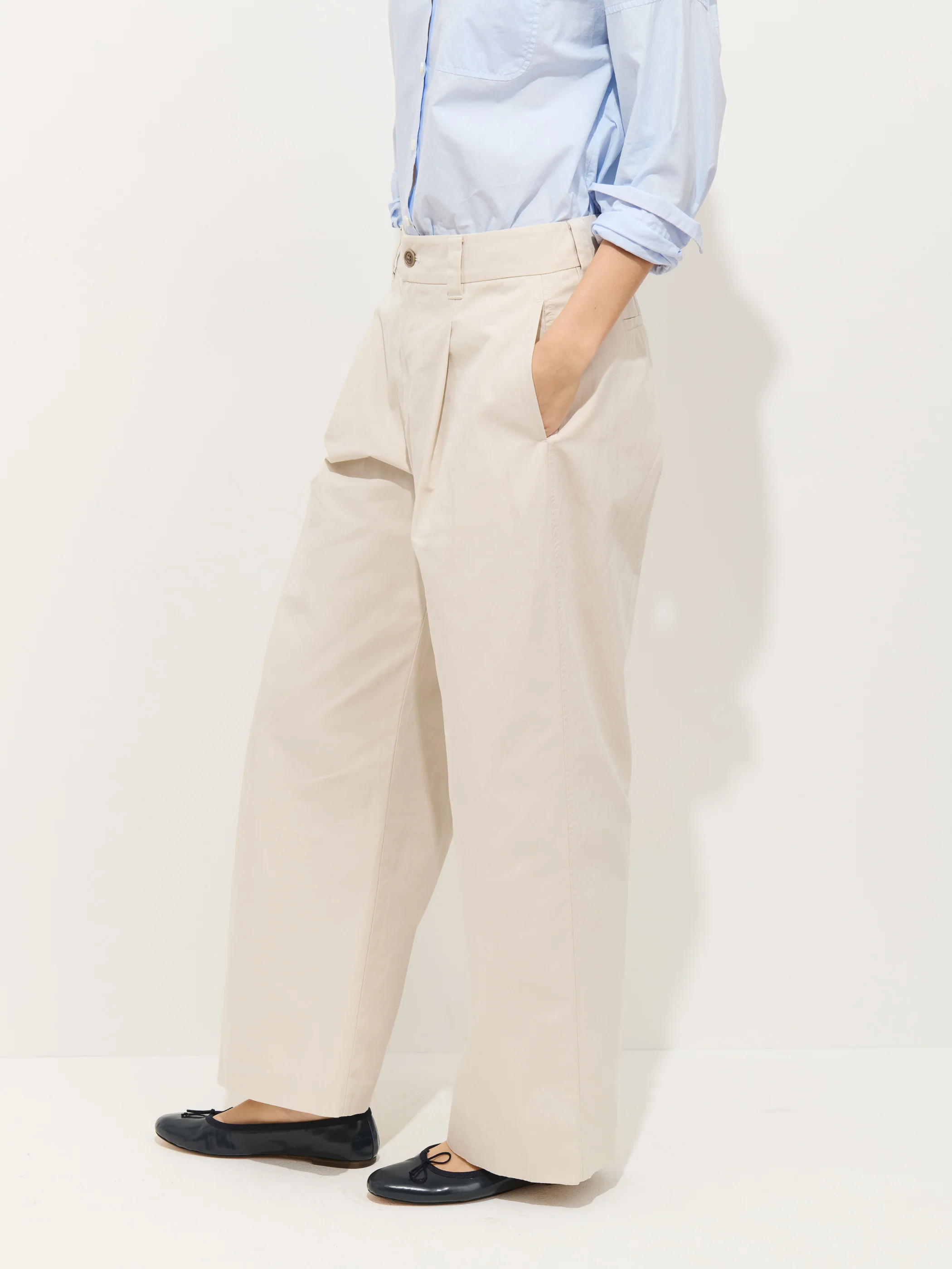 Soho Pant In Cotton Linen - Image 7