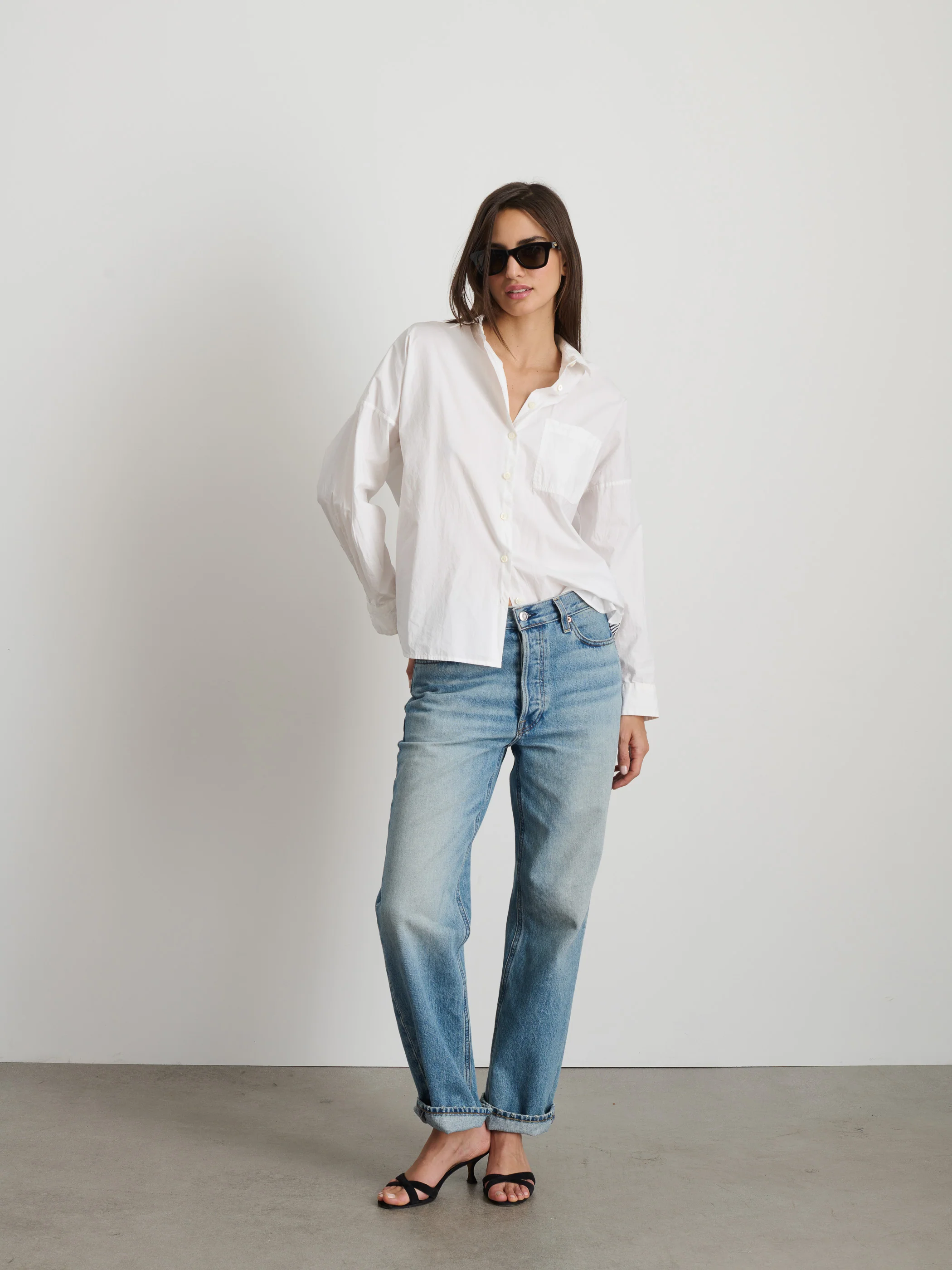 Jo Shirt In Cotton Poplin - Image 3