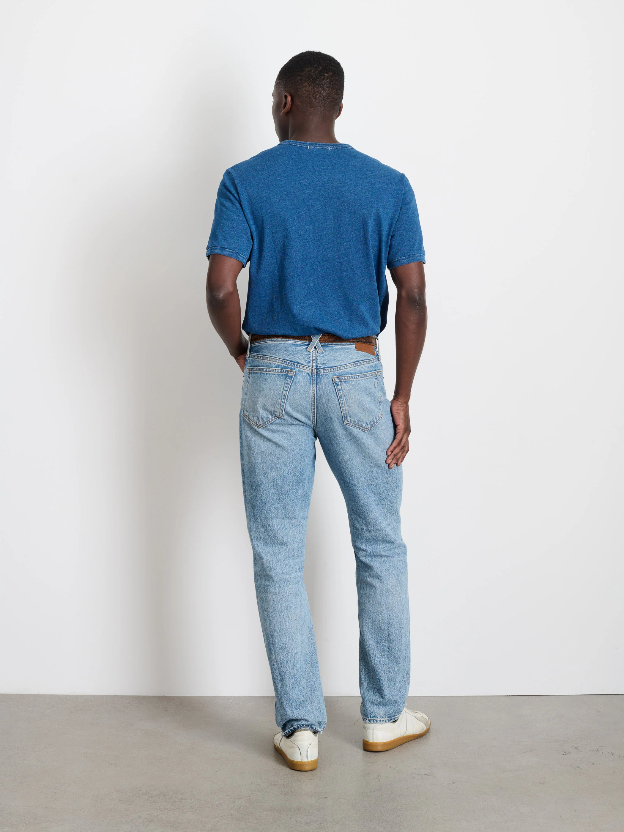 Standard T-Shirt in Indigo Slub Cotton - Image 5