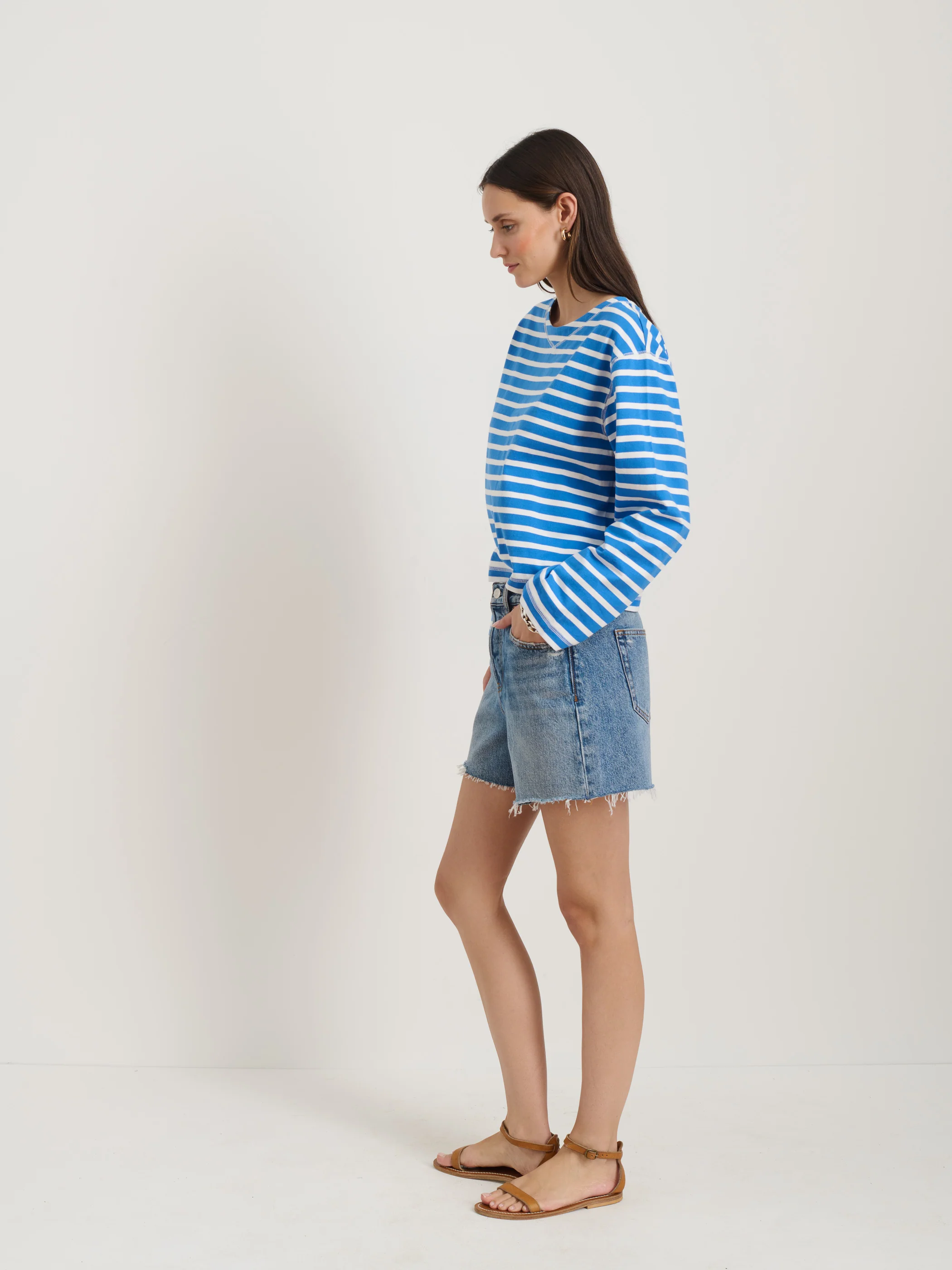 Stella Short in Denim - Image 4