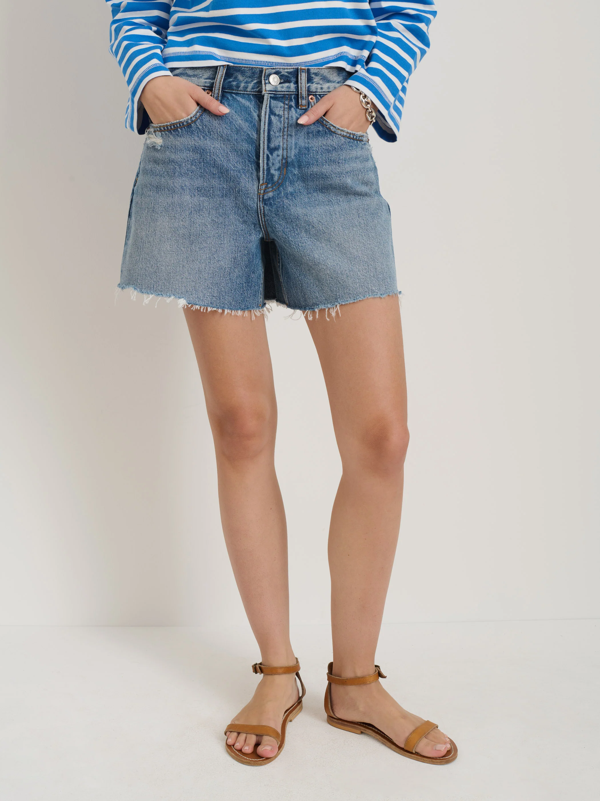 Stella Short in Denim - Image 6