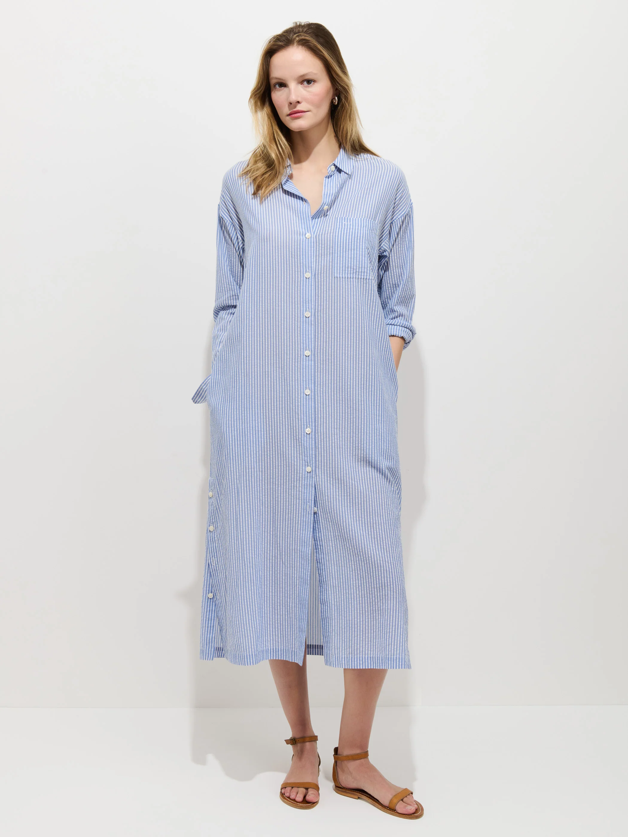 Kerry Shirtdress In Seersucker - Image 3