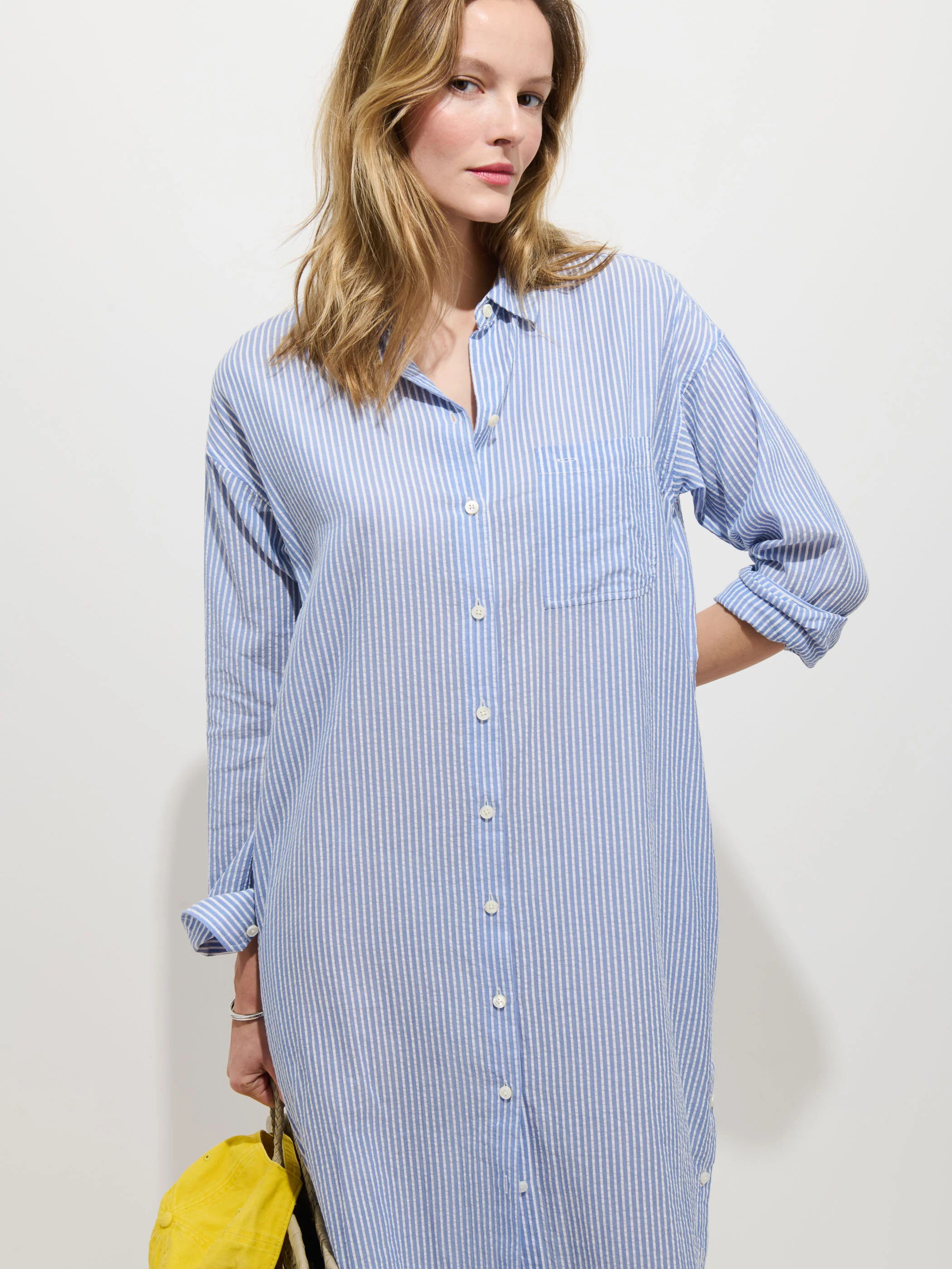 Kerry Shirtdress In Seersucker - Image 5