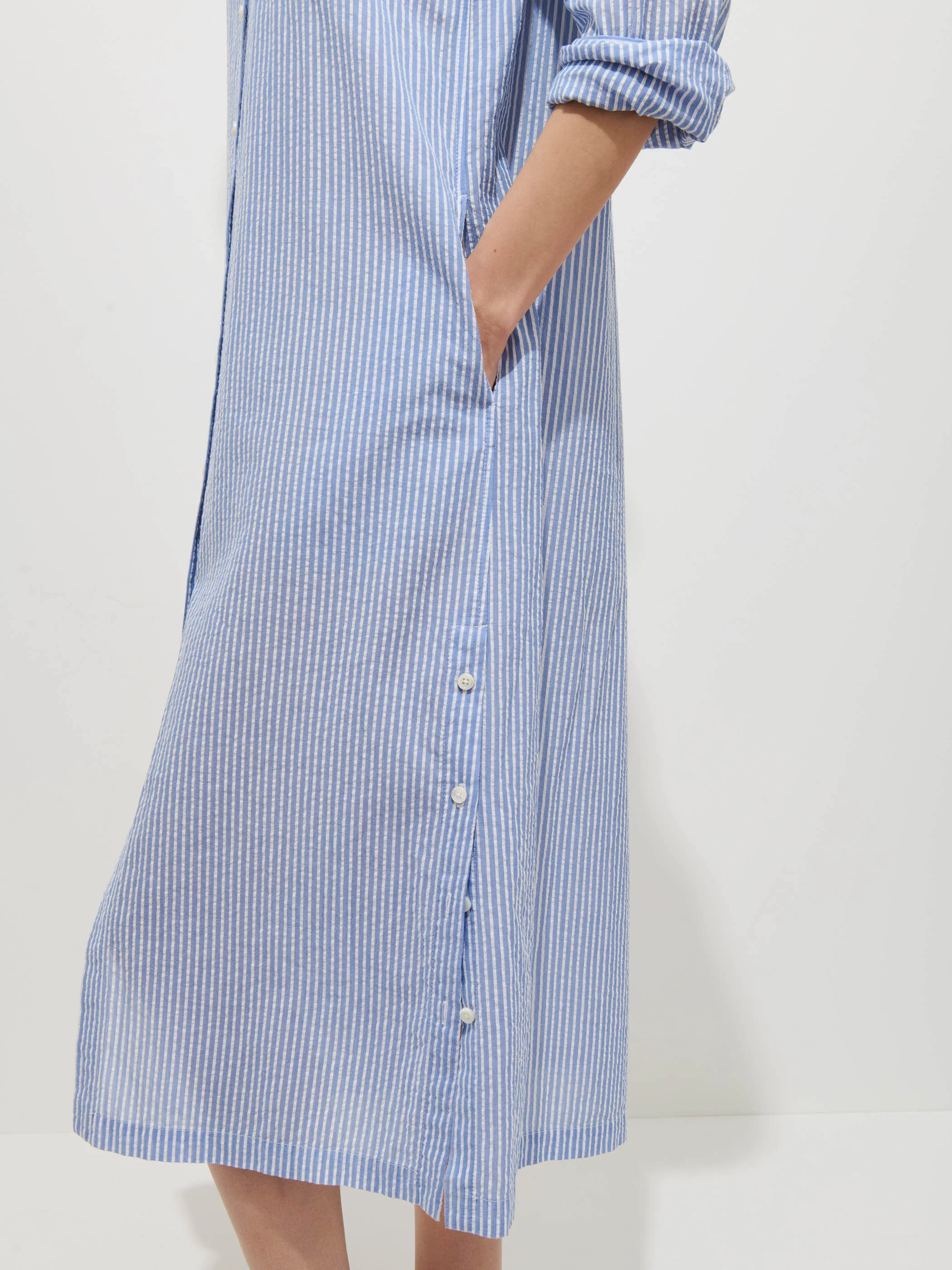 Kerry Shirtdress In Seersucker - Image 6