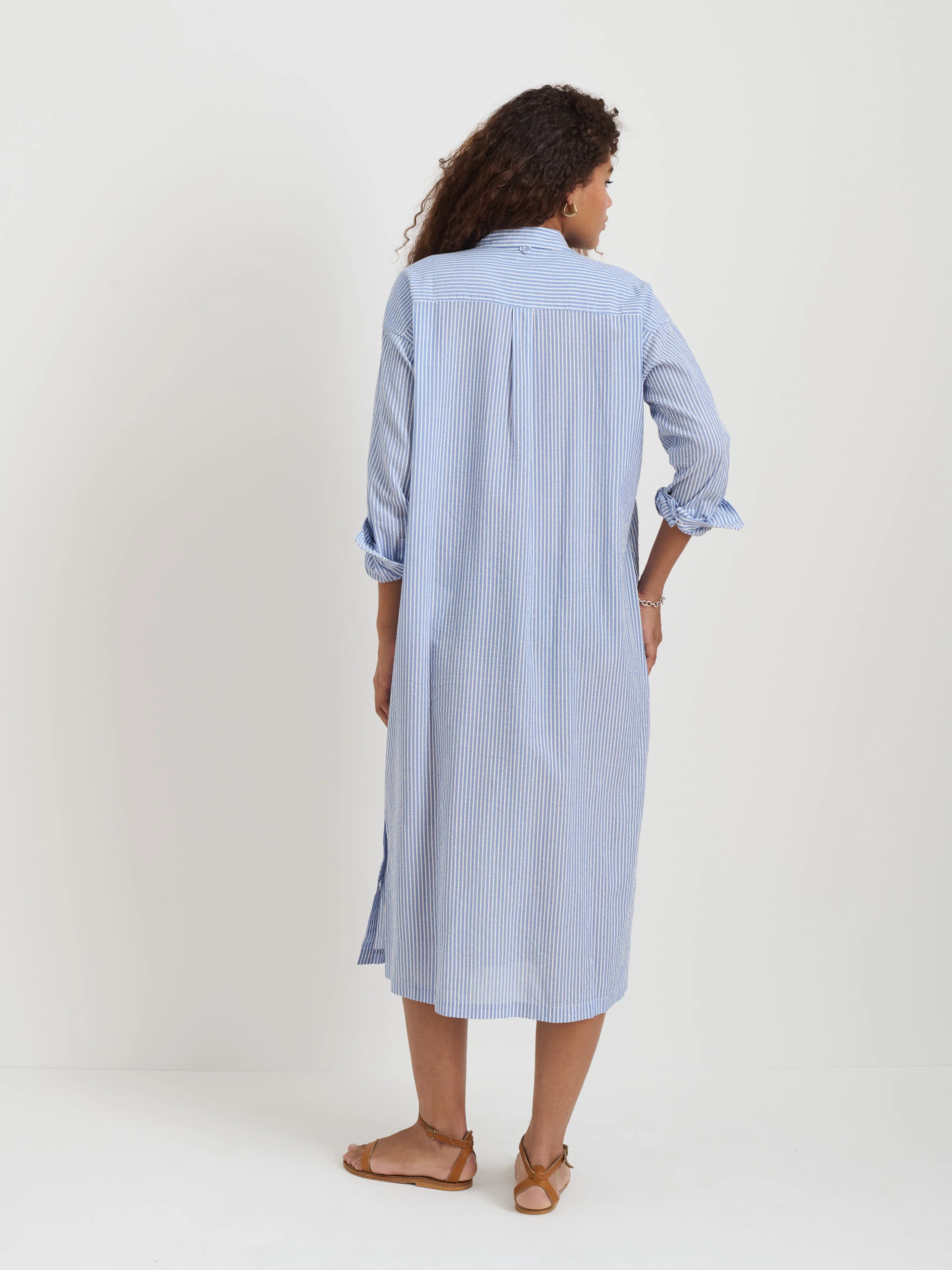 Kerry Shirtdress In Seersucker - Image 9