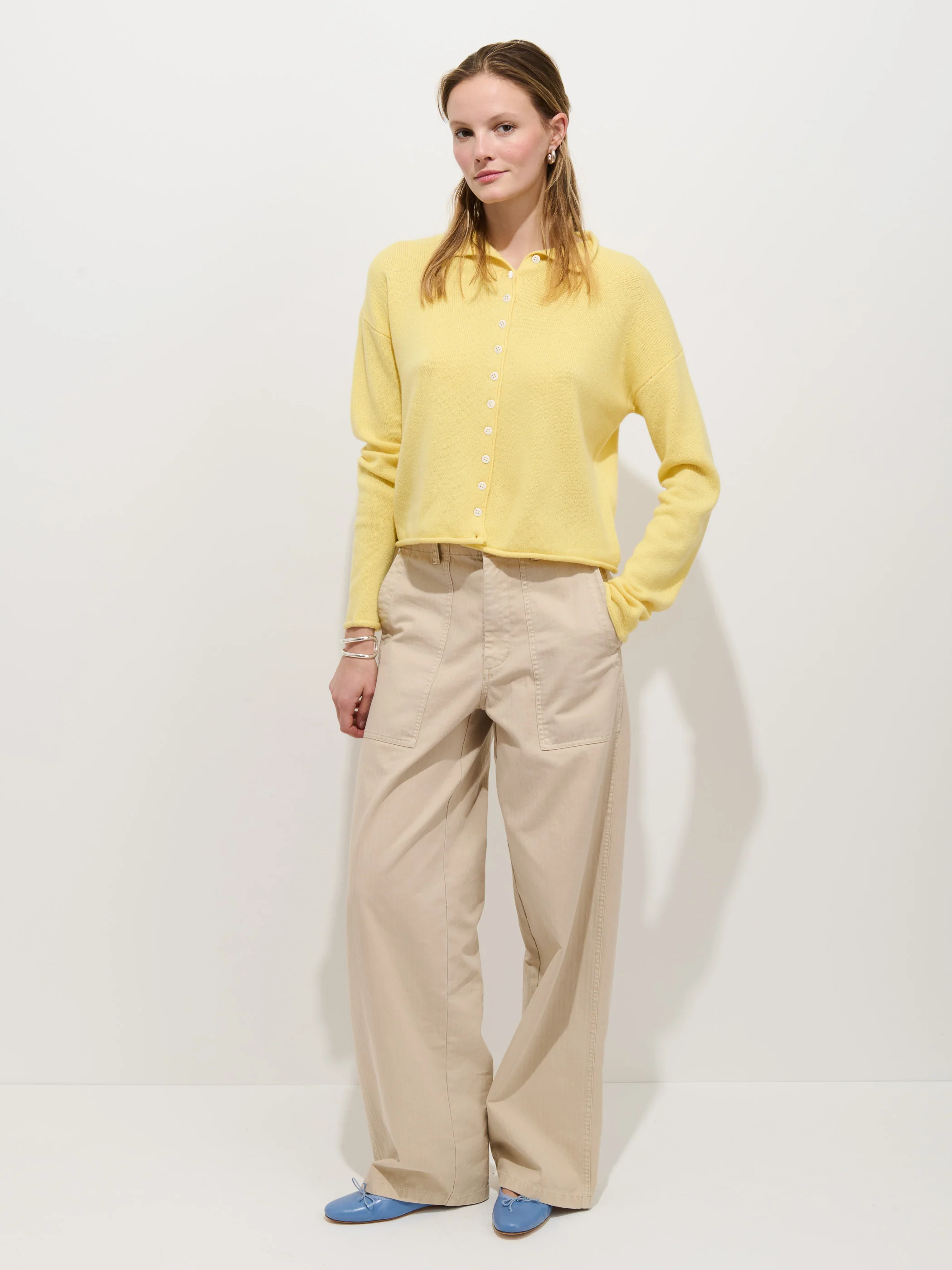 Taylor Cardigan in Washed Cashmere - Image 3