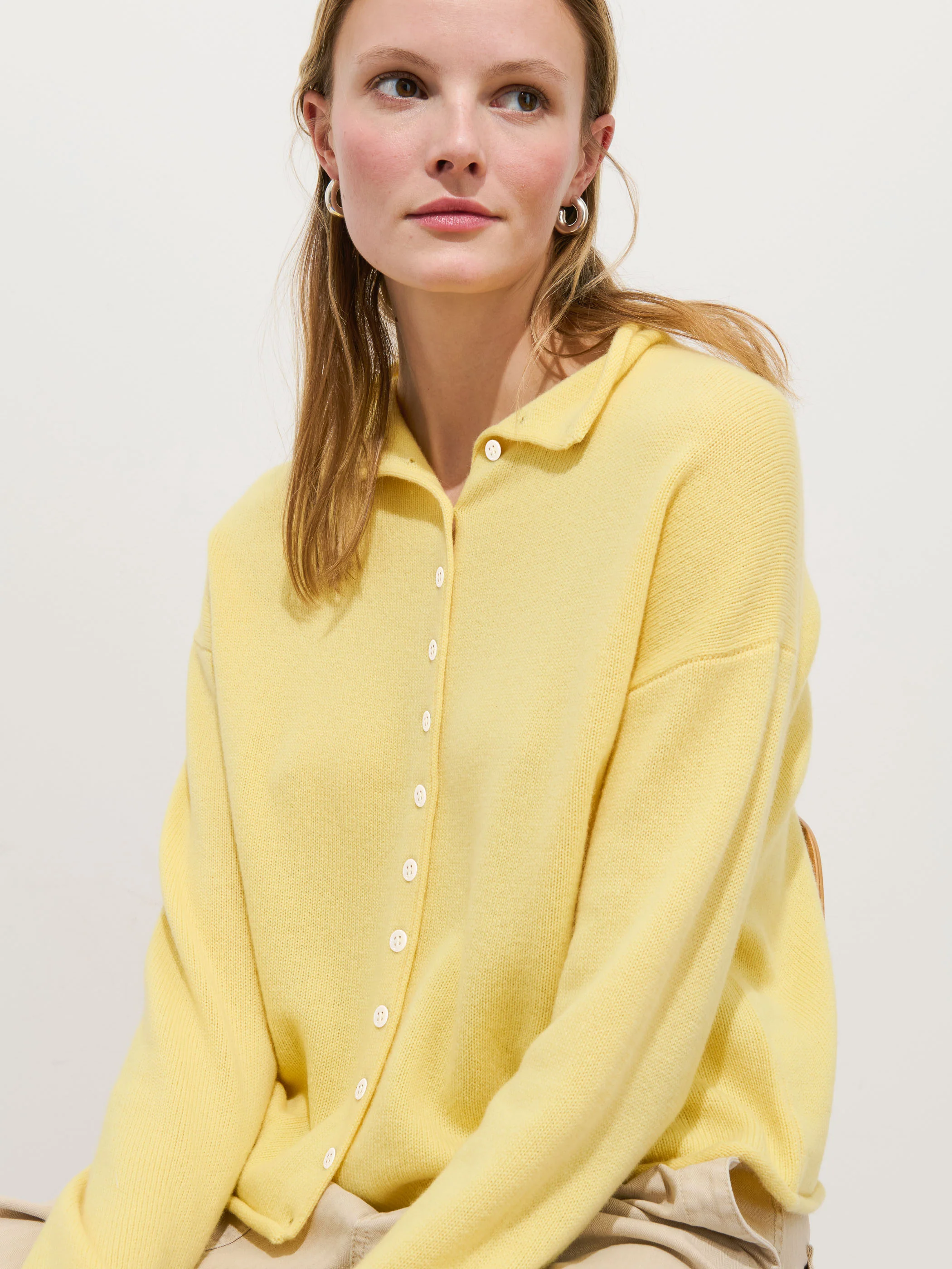 Taylor Cardigan in Washed Cashmere - Image 5