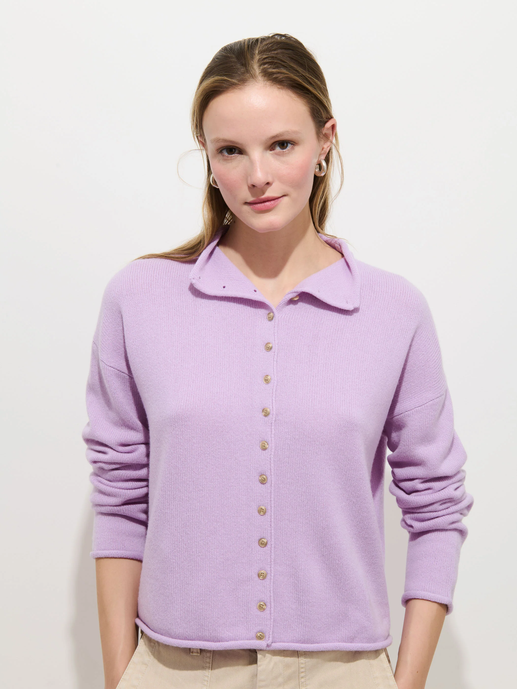 Taylor Cardigan in Washed Cashmere