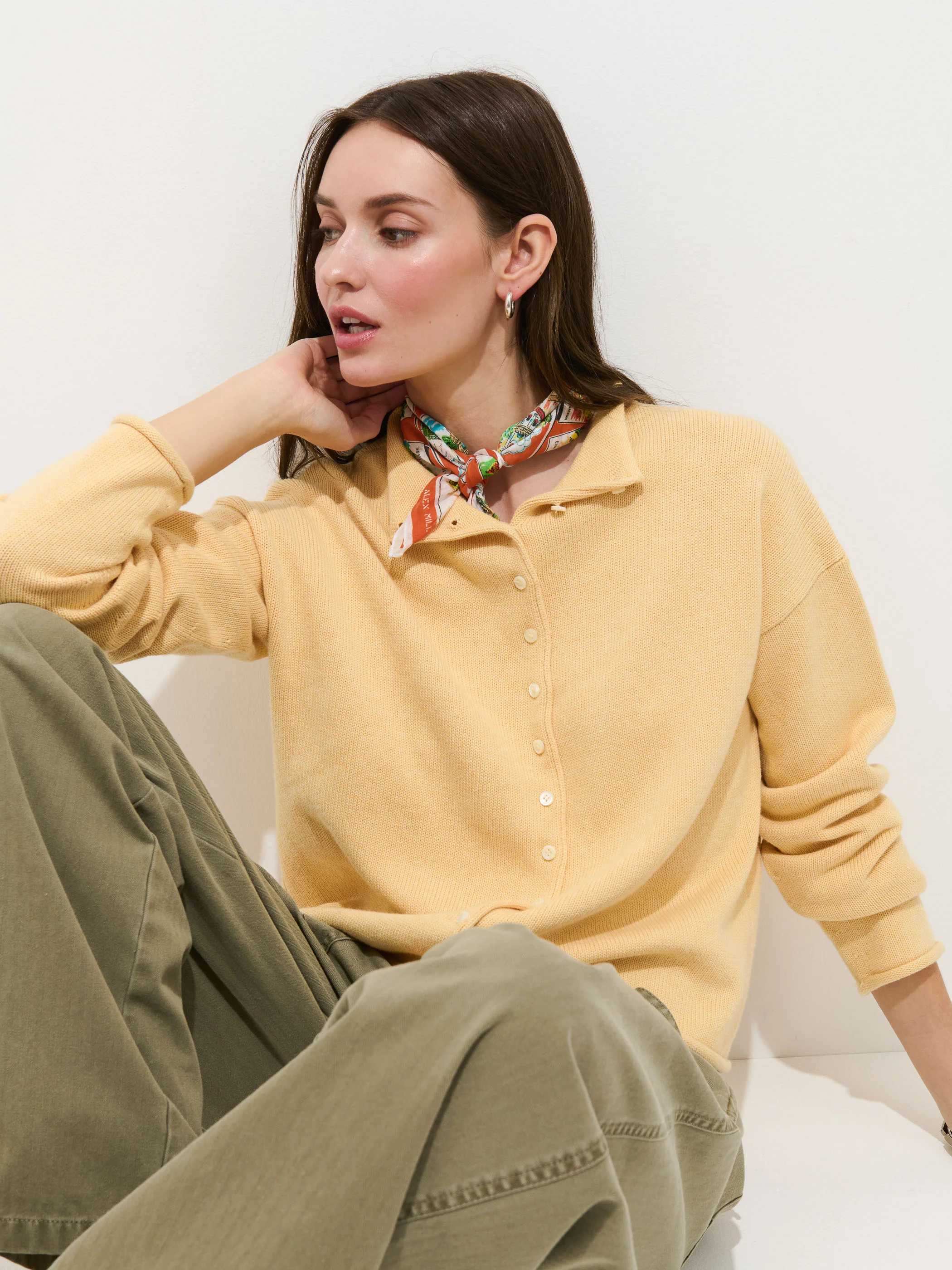 Taylor Cardigan In Cotton Cashmere - Image 5
