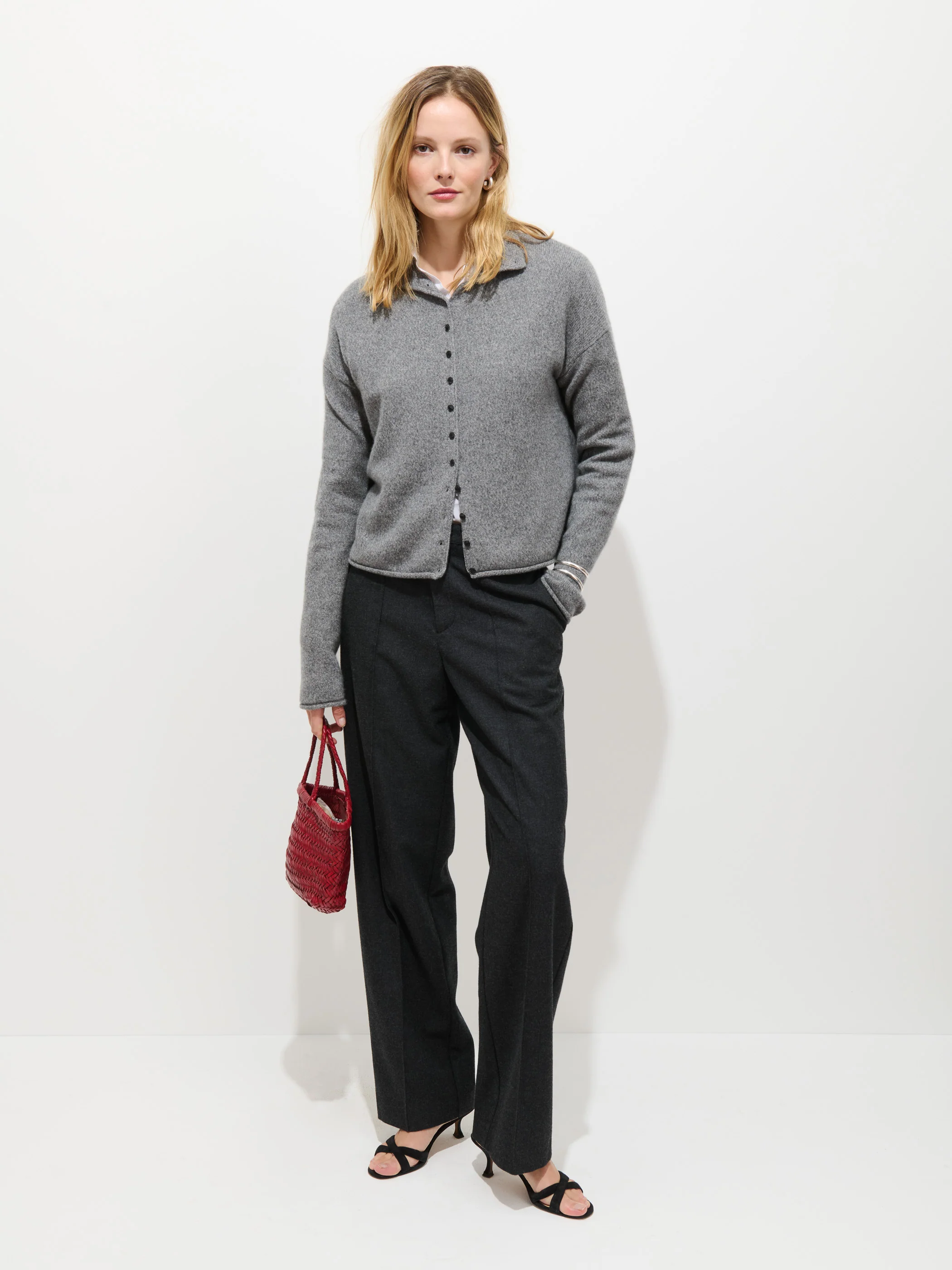 Taylor Cardigan In Cashmere - Image 3