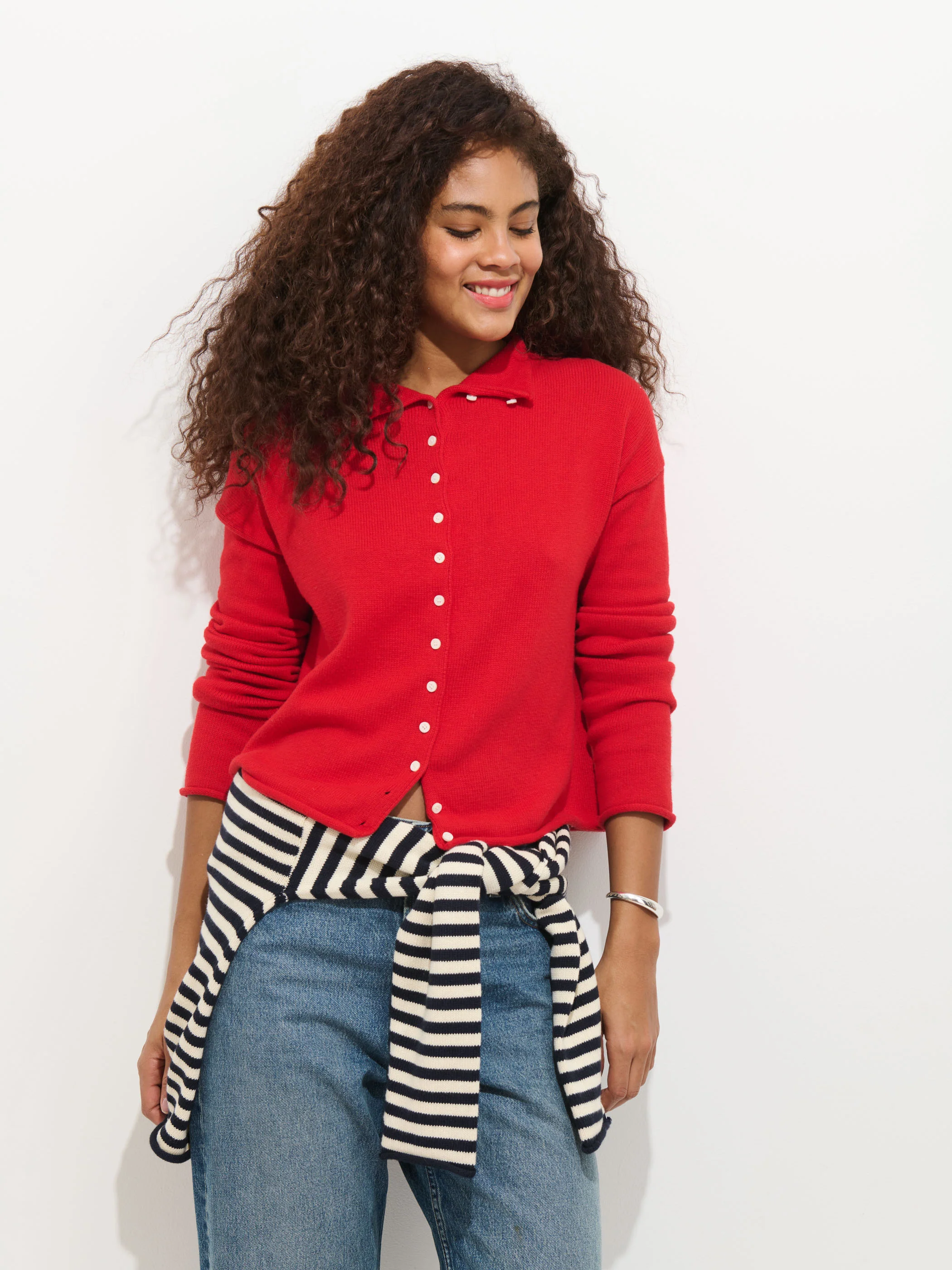 Taylor Cardigan in Cotton Cashmere - Image 4