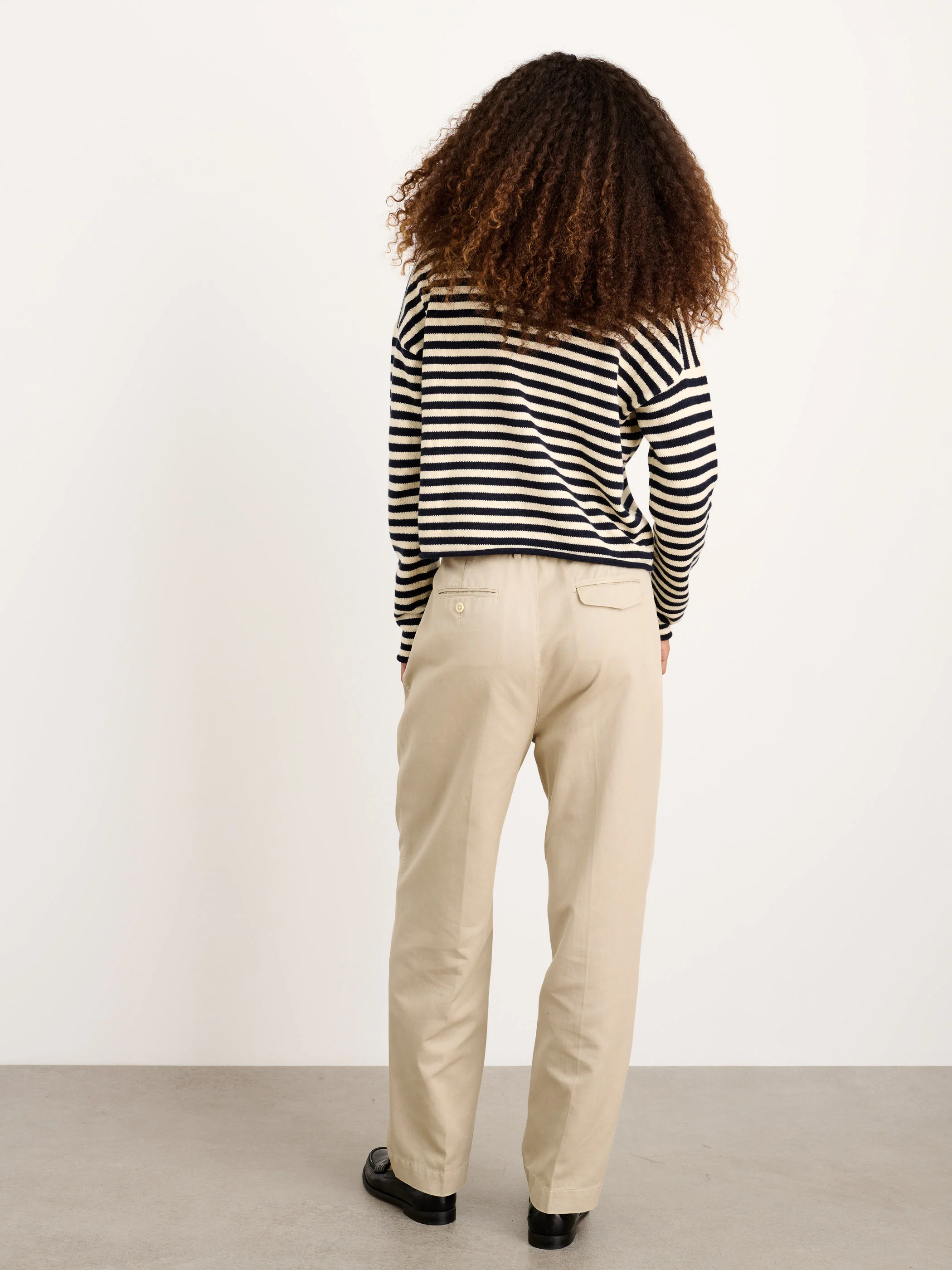 Taylor Striped Cardigan In Cotton Cashmere - Image 5
