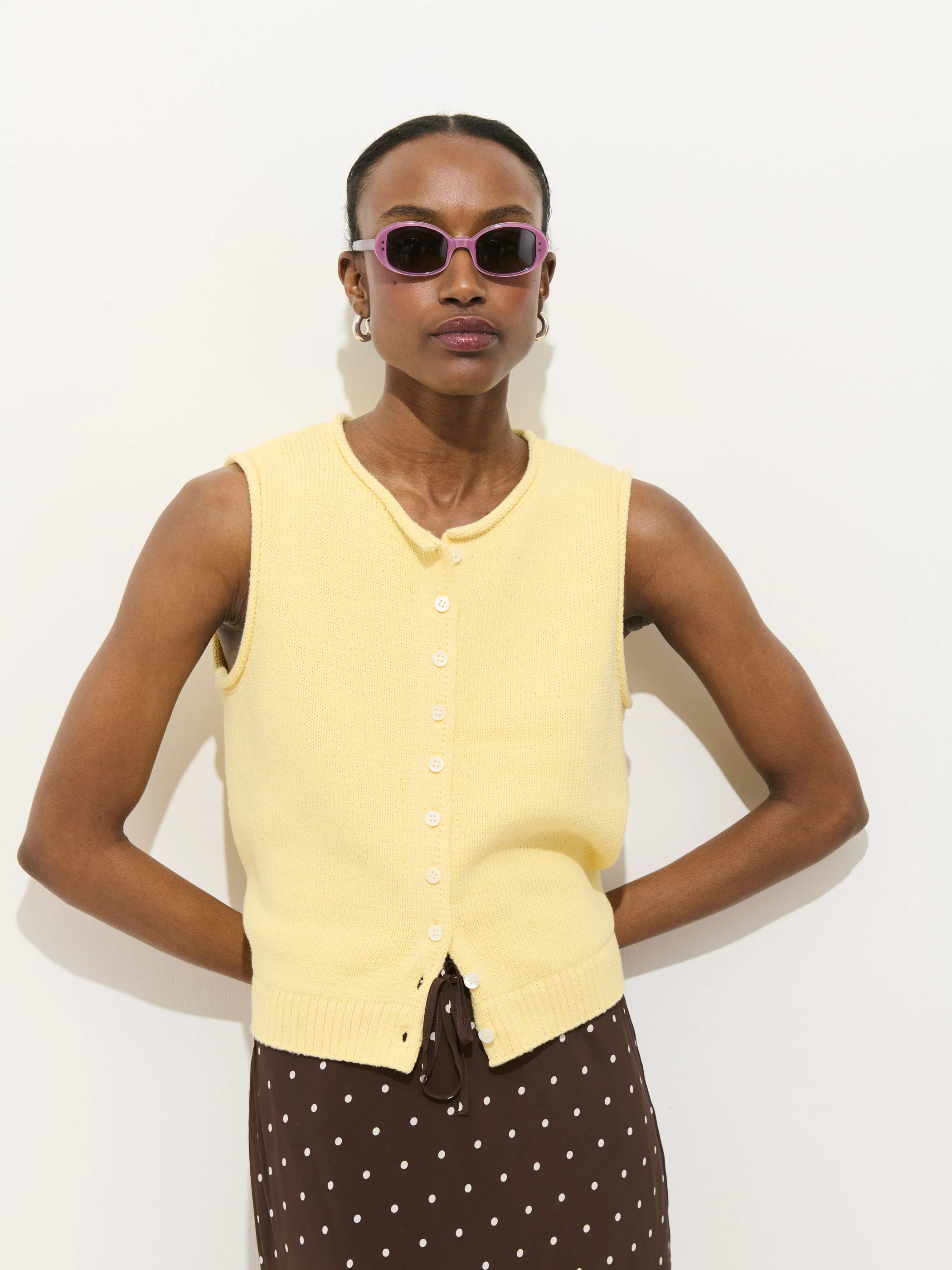 Taylor Vest in Cotton