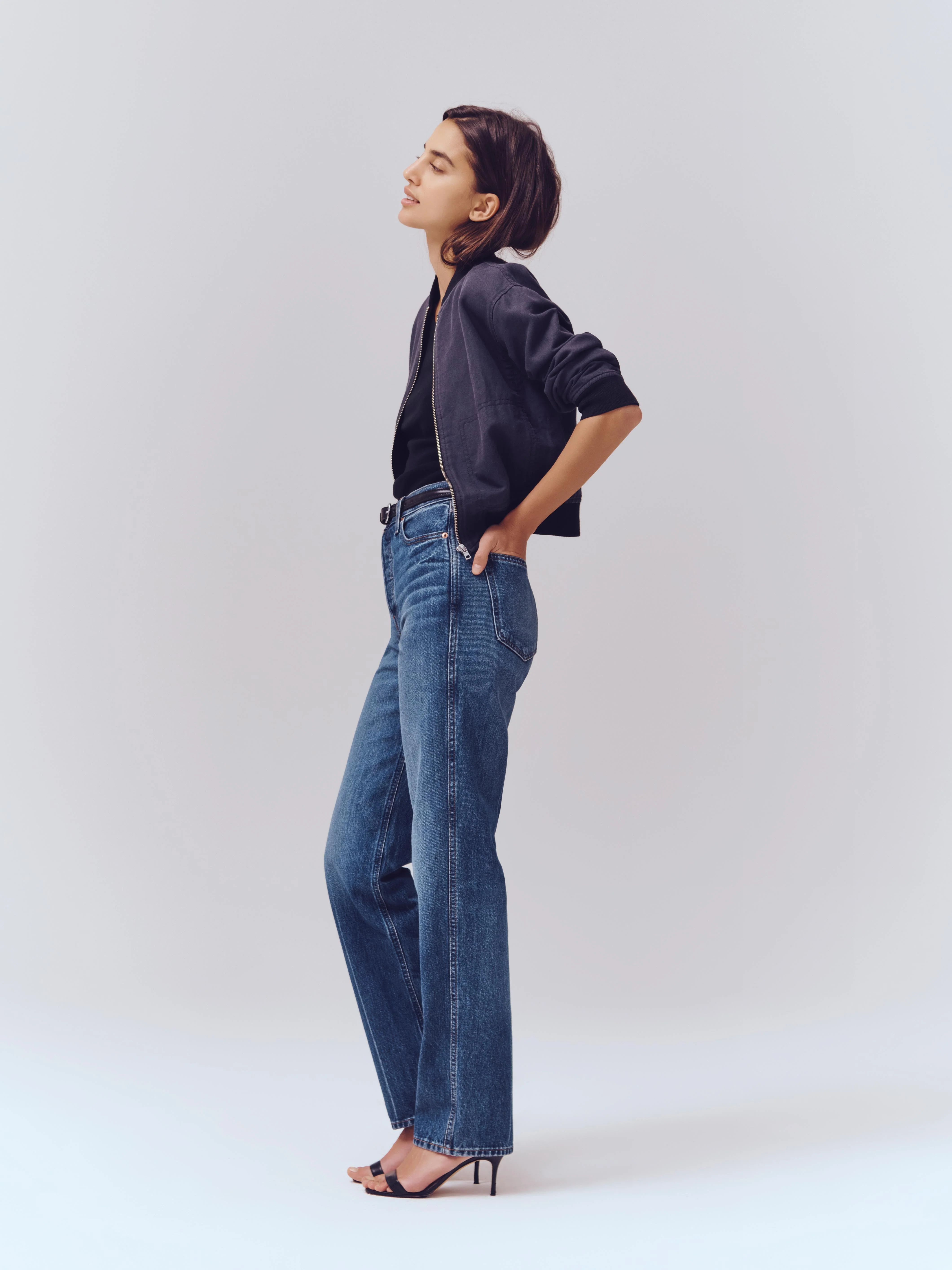 Carla High Rise Straight Jean - Image 3